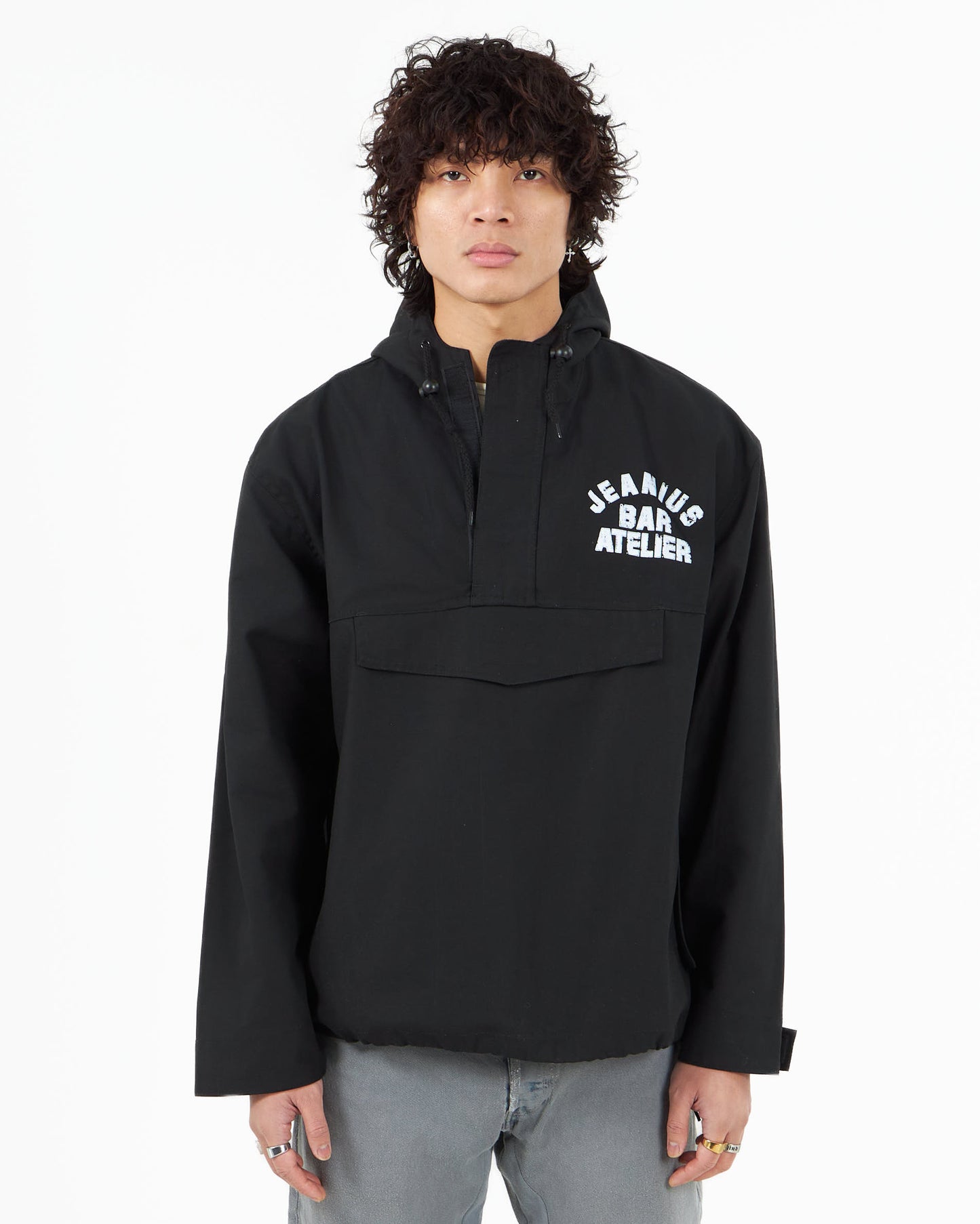 VARSITY ANORAK BLACK