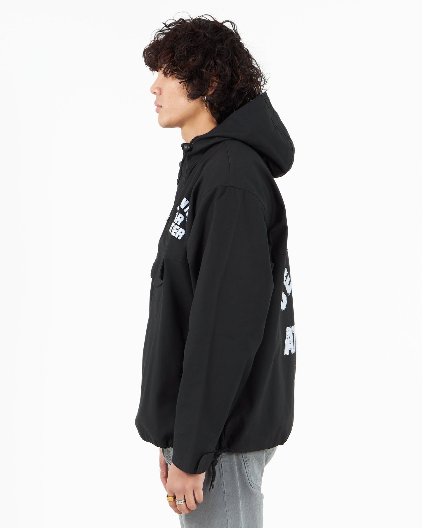 VARSITY ANORAK BLACK