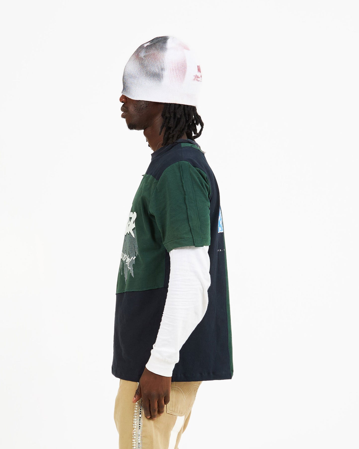 1of1 Patchwork T Shirt Power of God Green