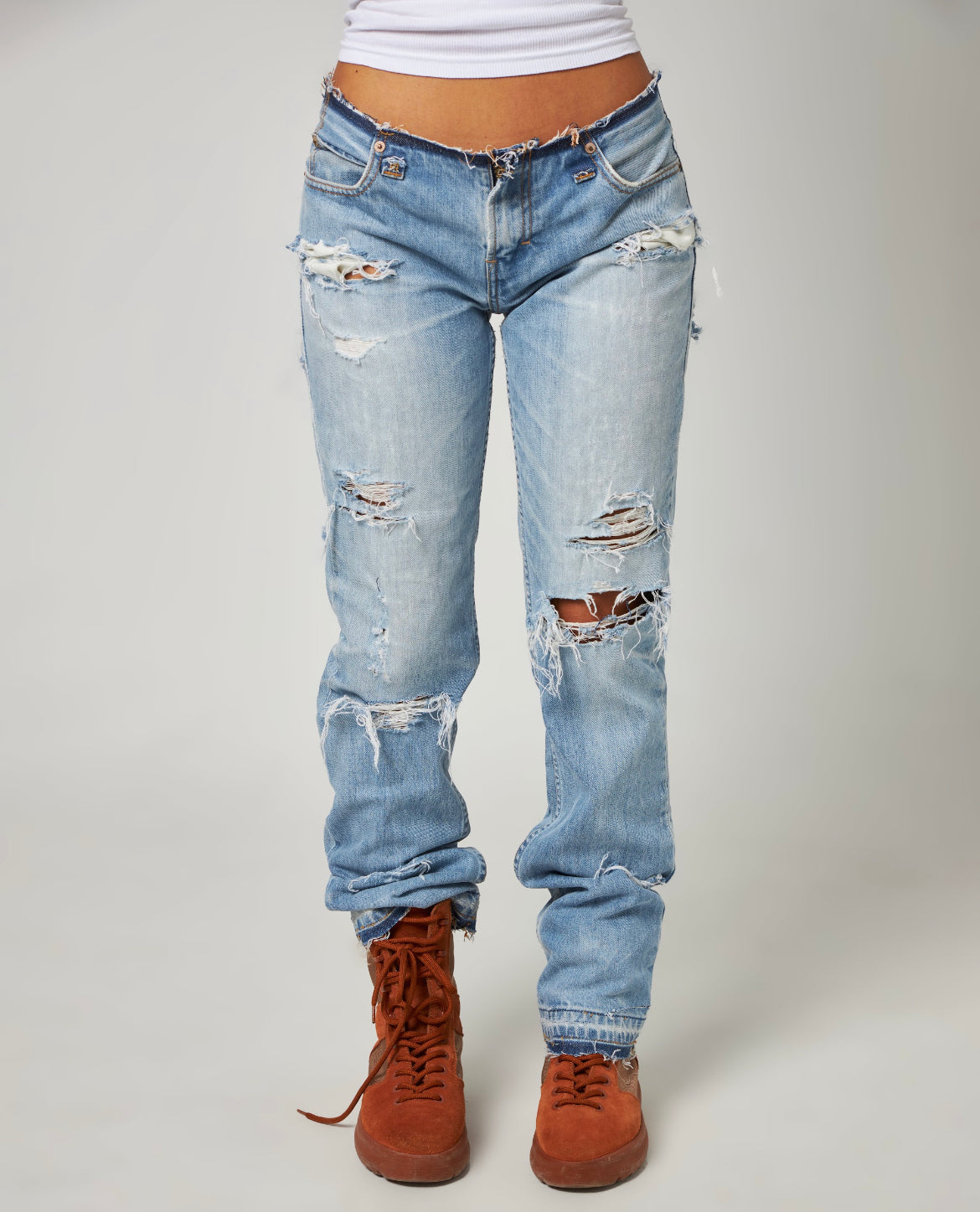 NO WAIST TRASHER DENIM
