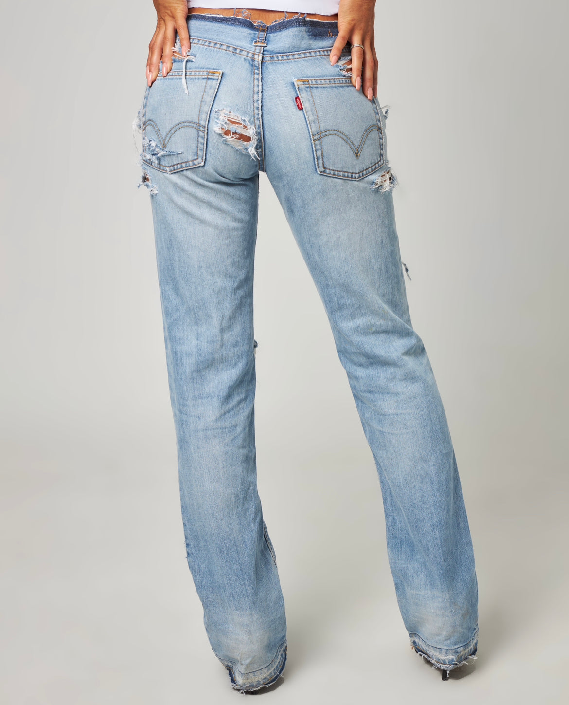 NO WAIST TRASHER DENIM