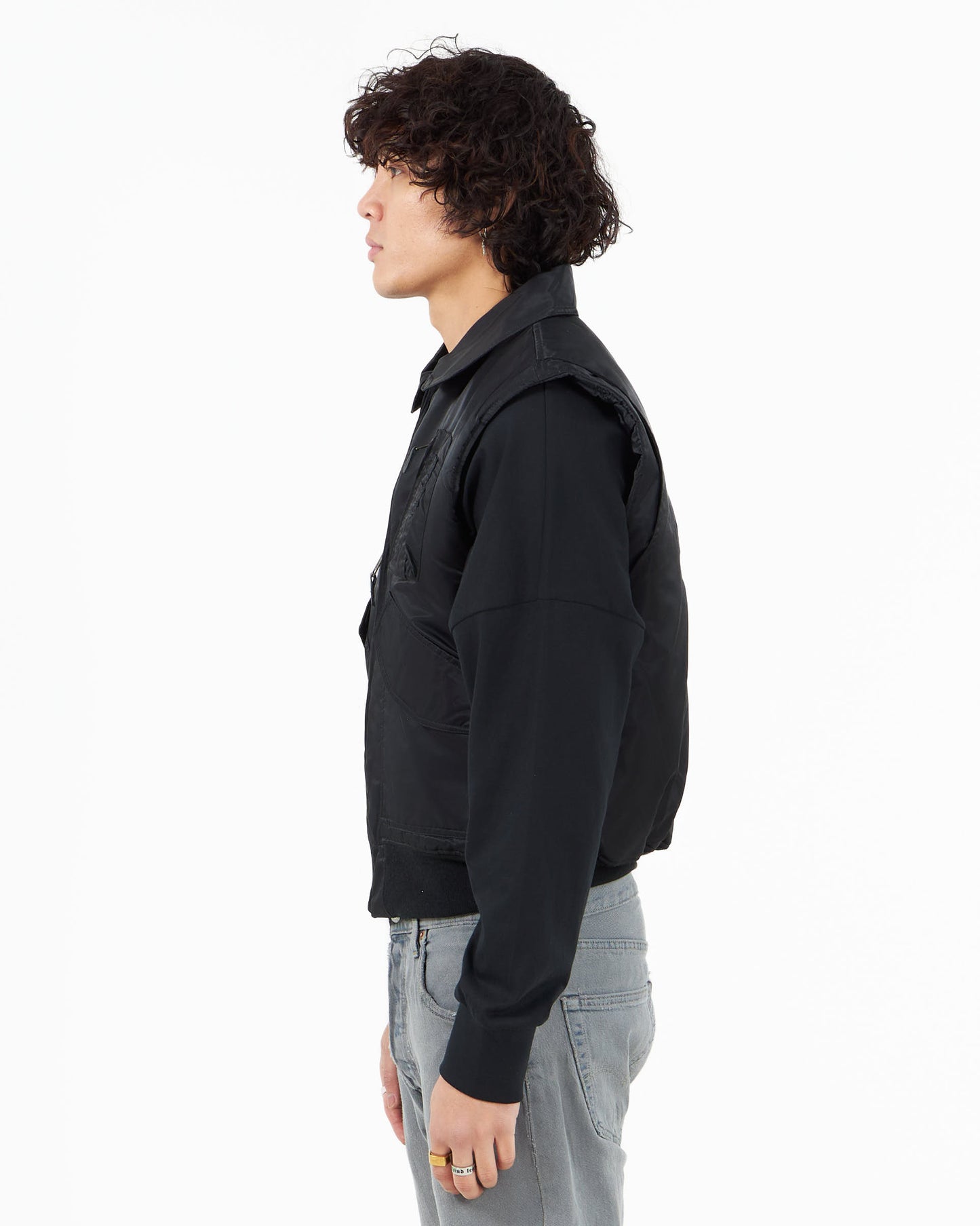 VARSITY GILET BLACK