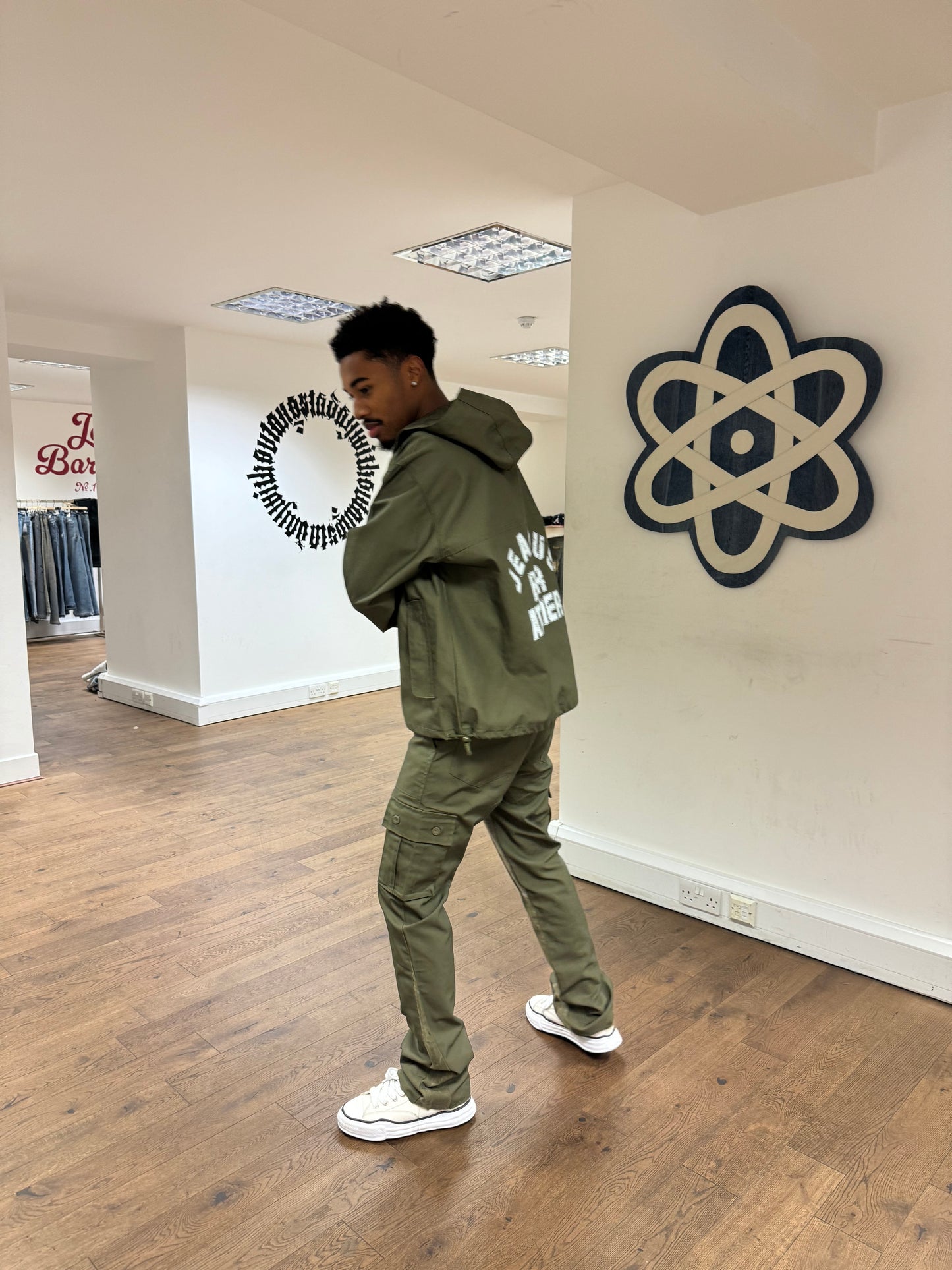 Khaki anorak and Cargo Set