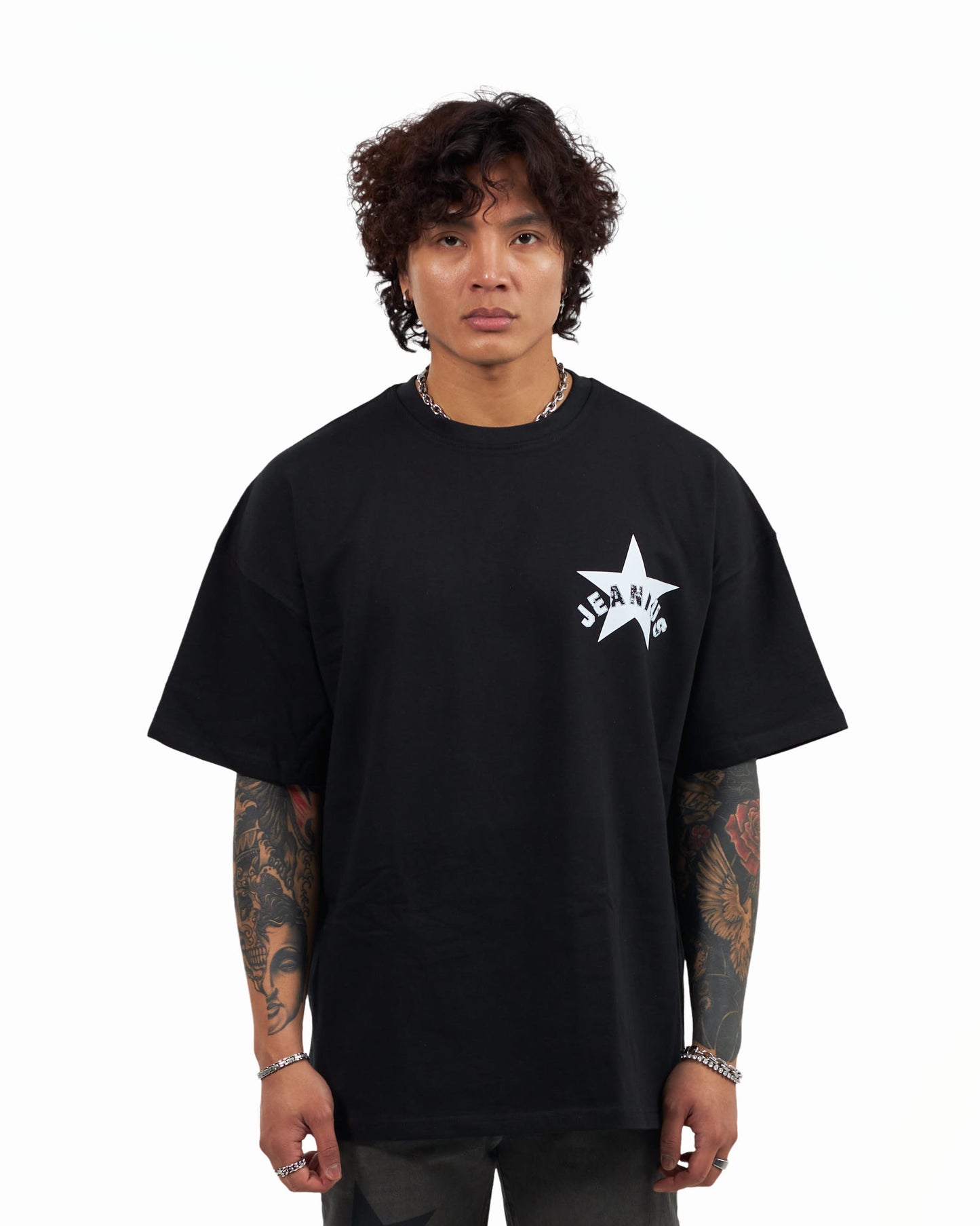 STAR T SHIRT - BLACK/WHITE