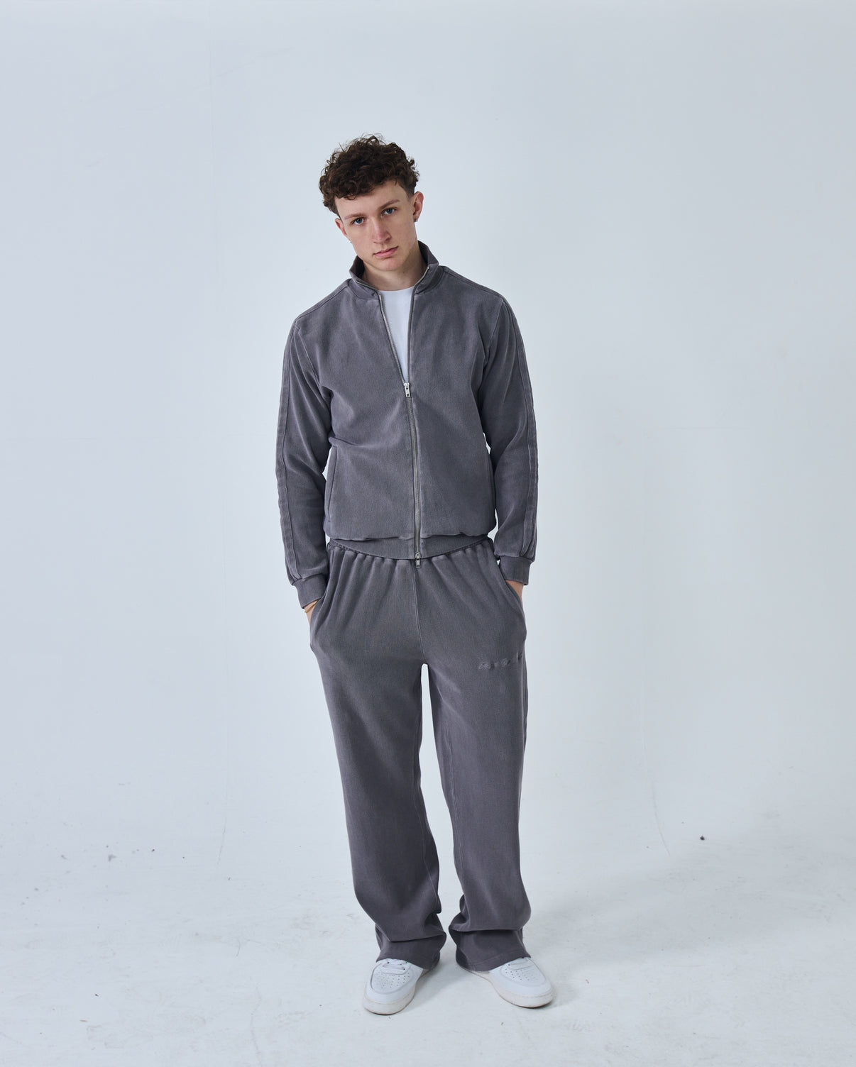 Ottoman Track Jacket - Concrete Grey