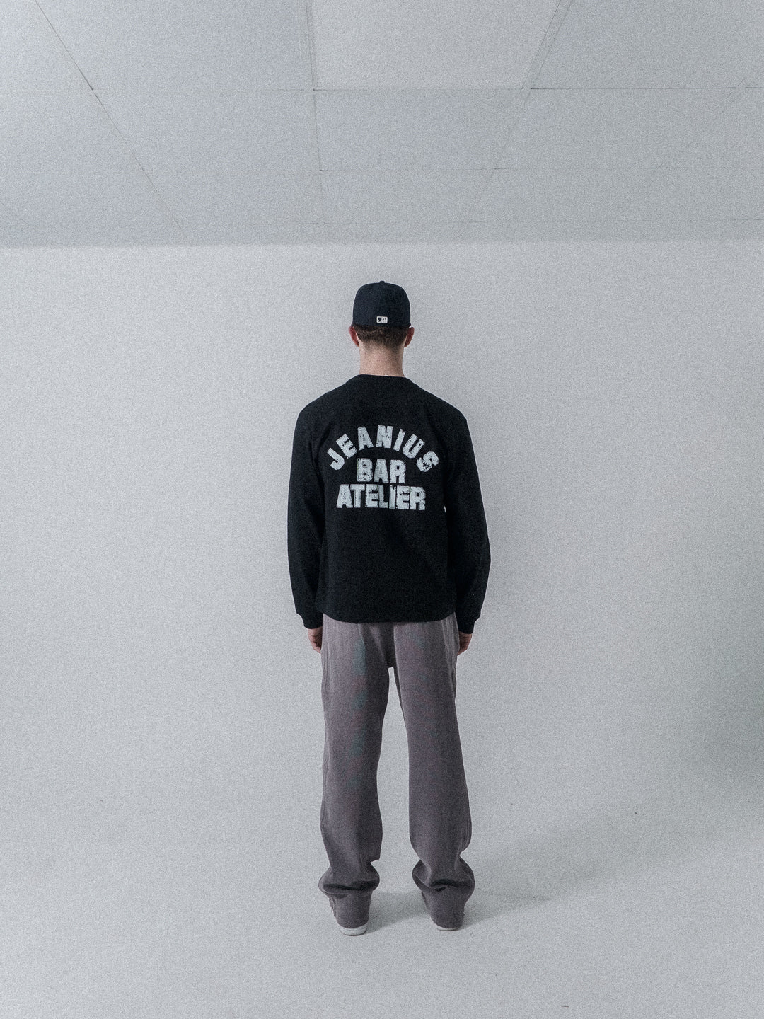 Varsity Long Sleeve Black & White