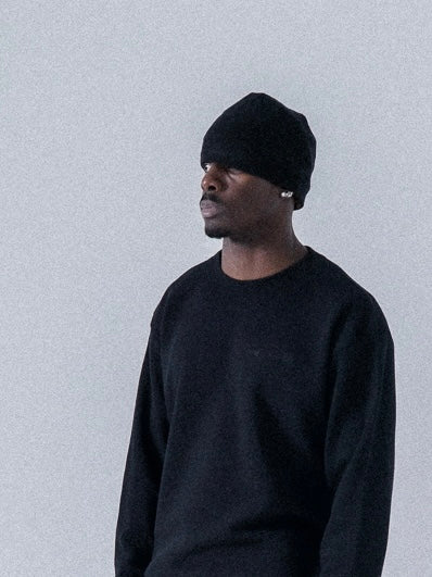Waffle Beanie Black