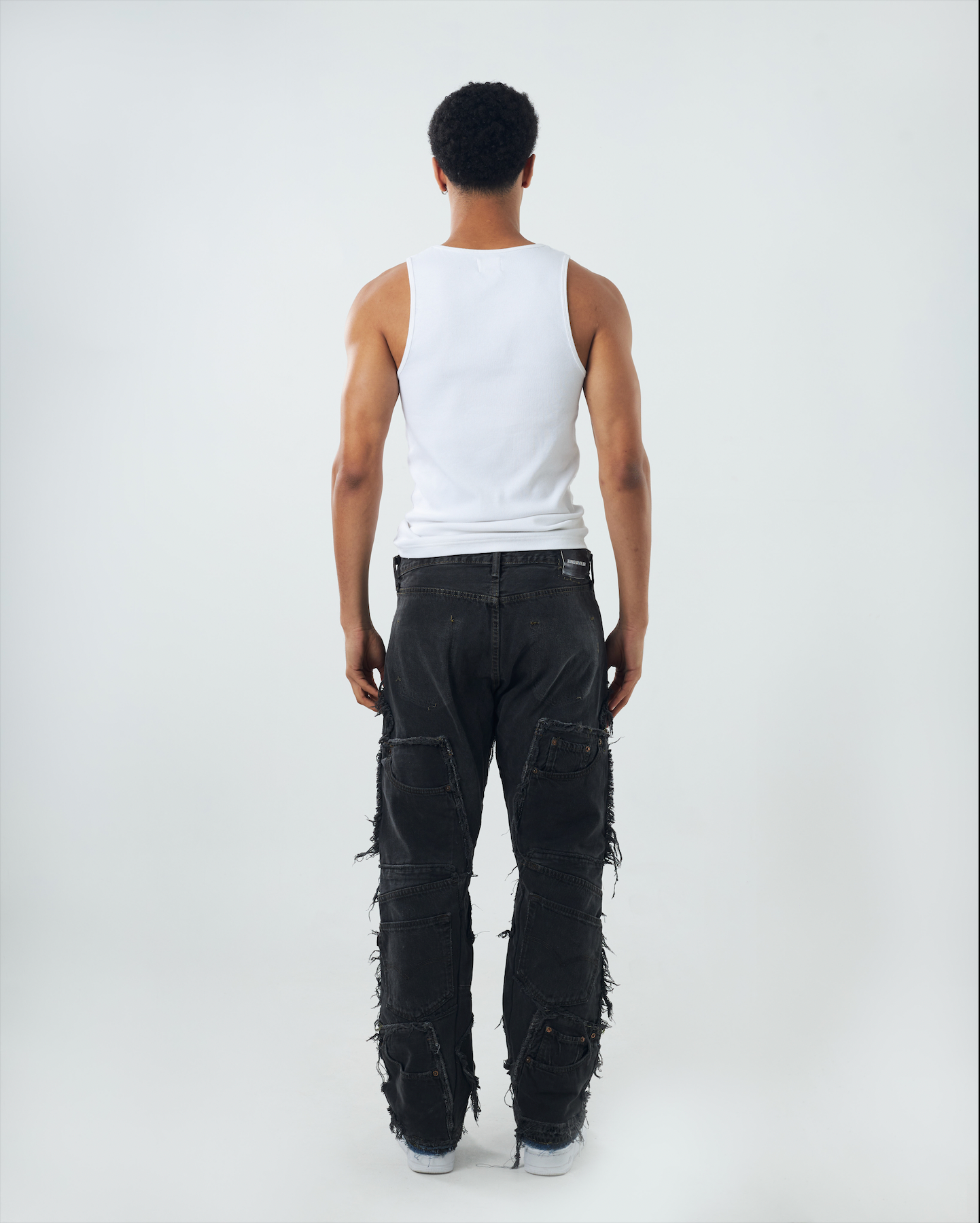 Charcoal Patchwork Denim