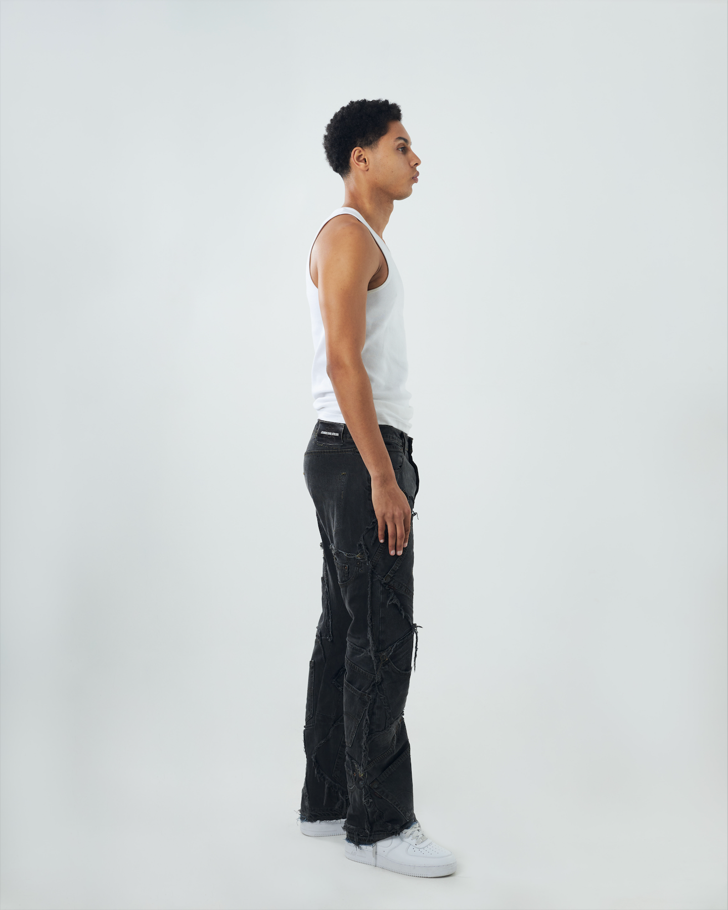 Charcoal Patchwork Denim