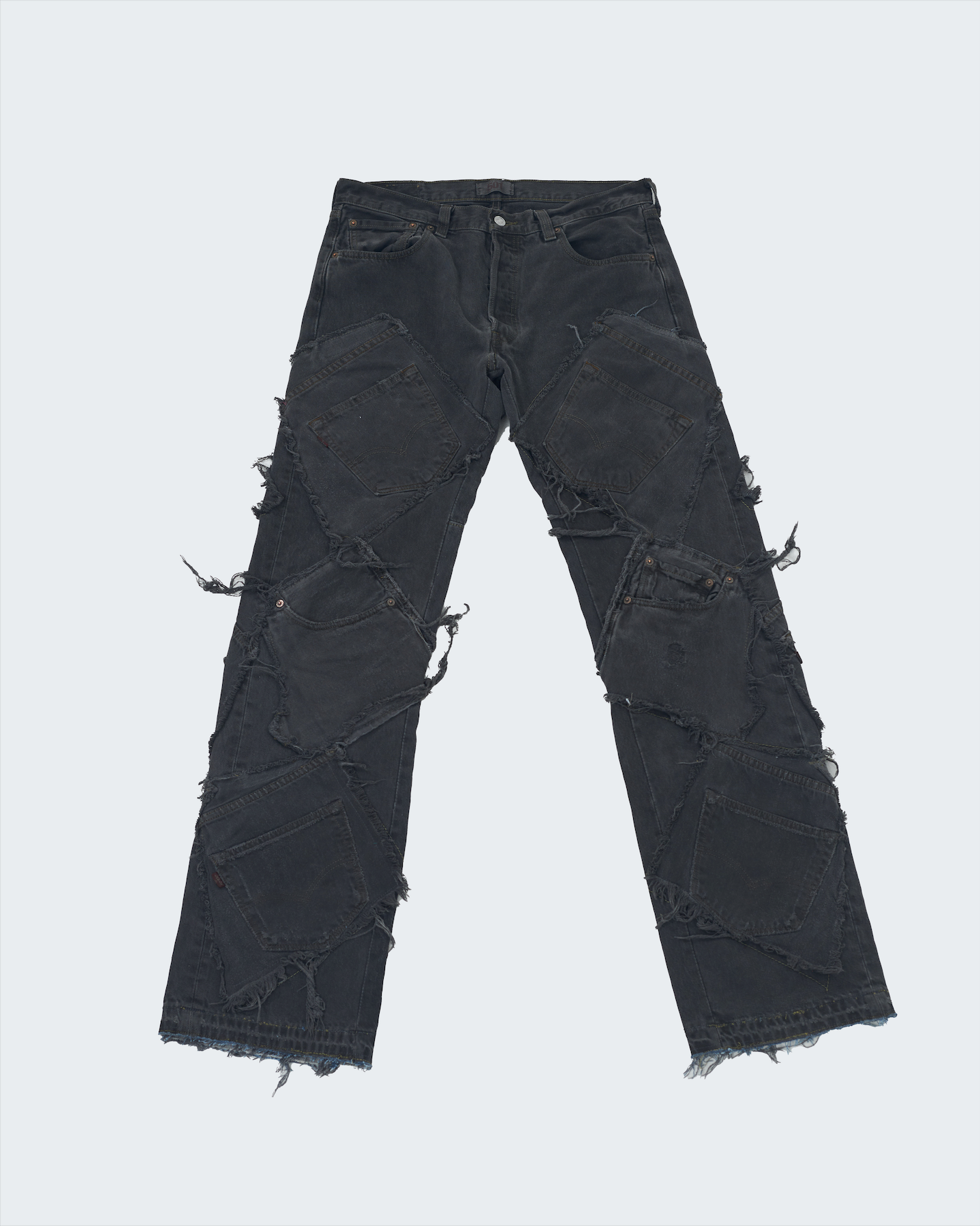 Charcoal Patchwork Denim