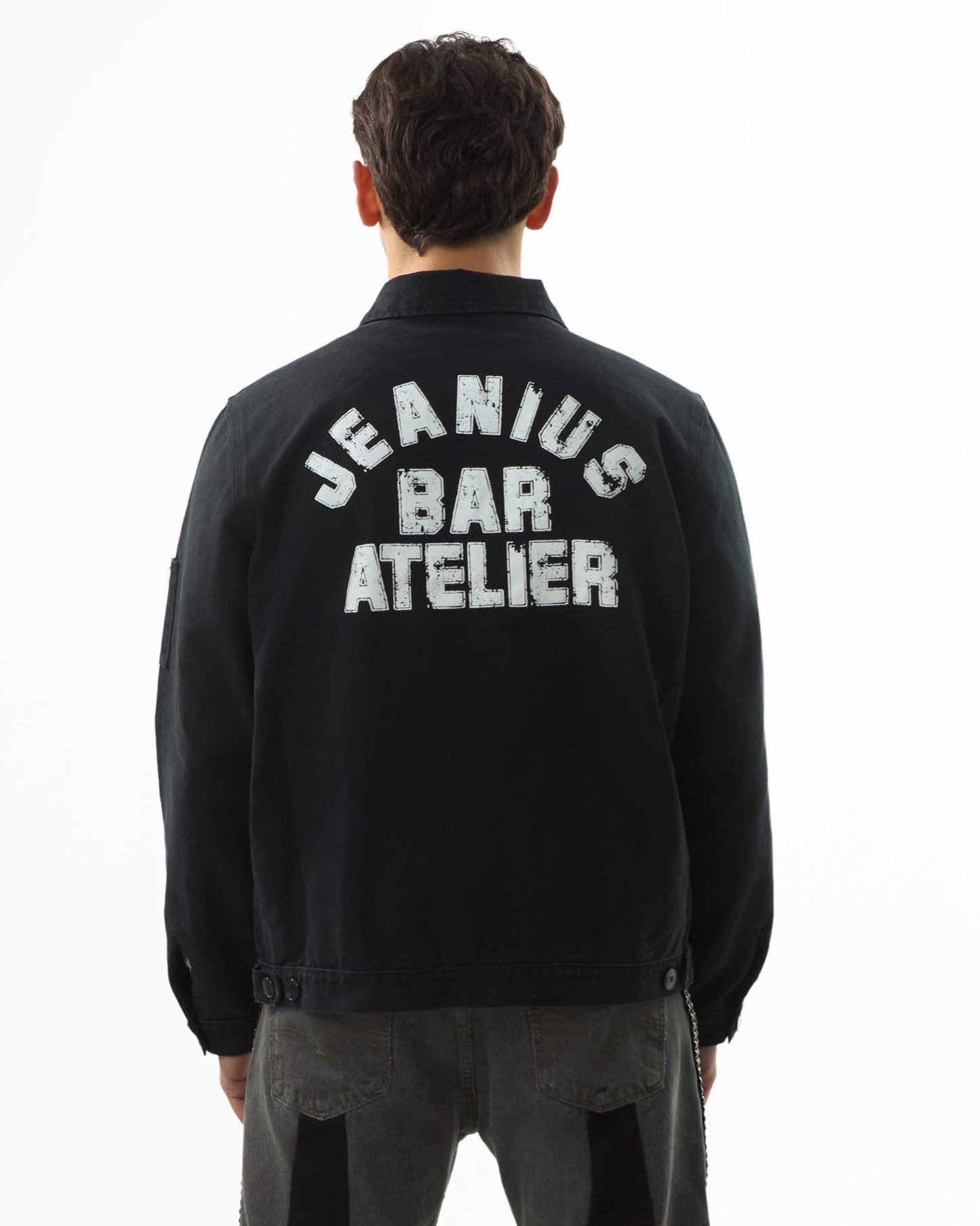 Varsity Jacket - Washed Black