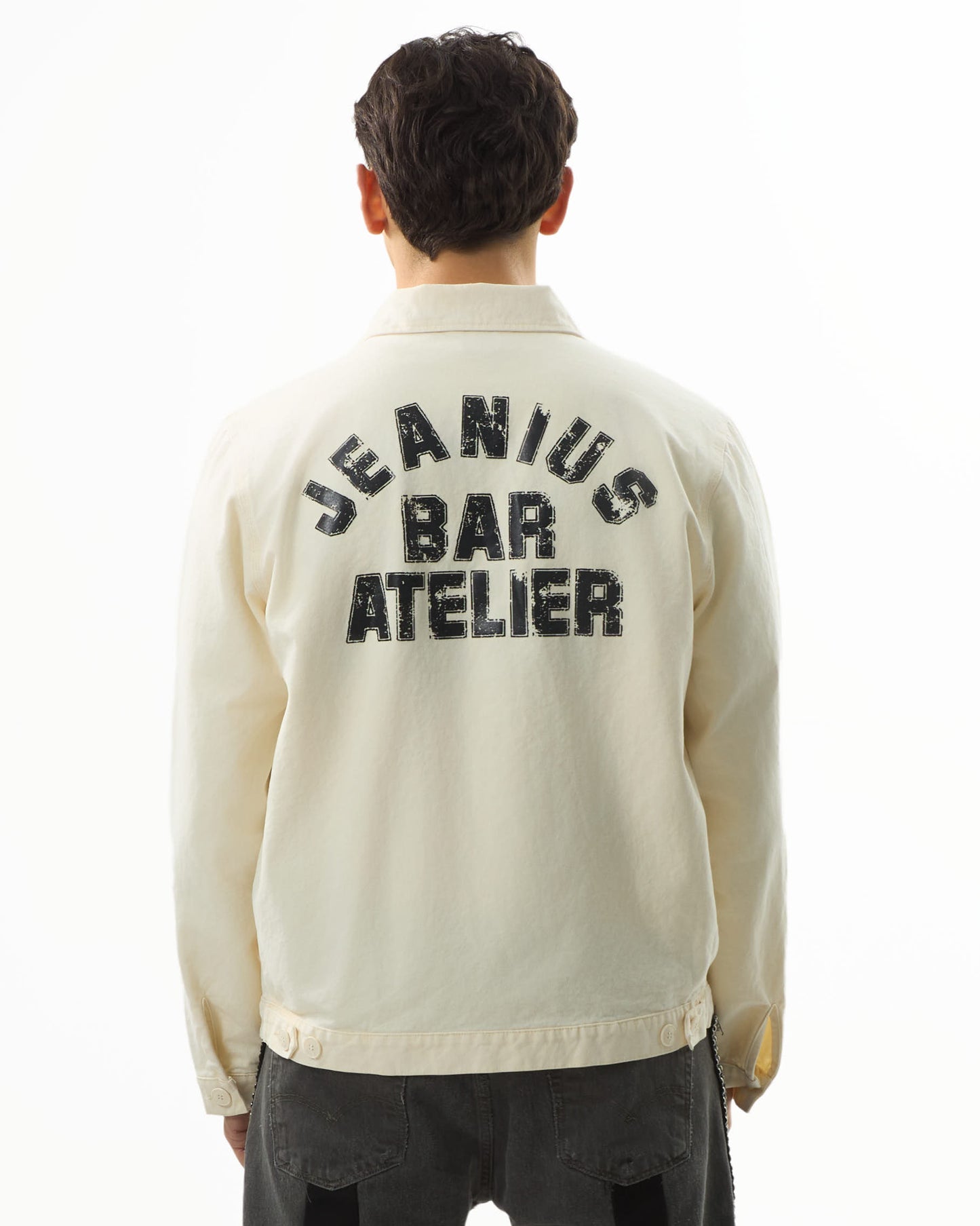 Varsity Jacket - Washed Cream