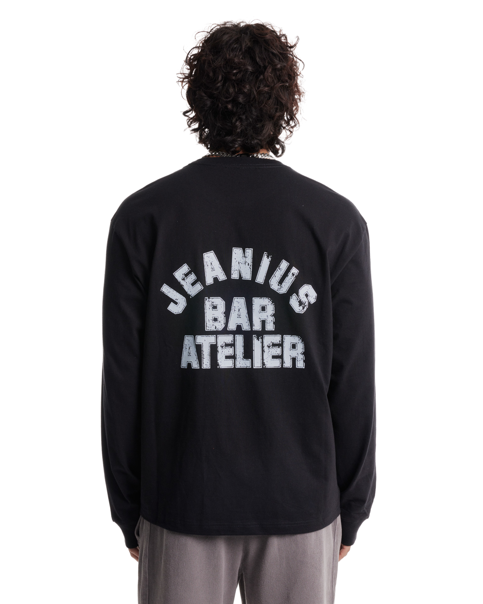 Varsity Long Sleeve Black & White