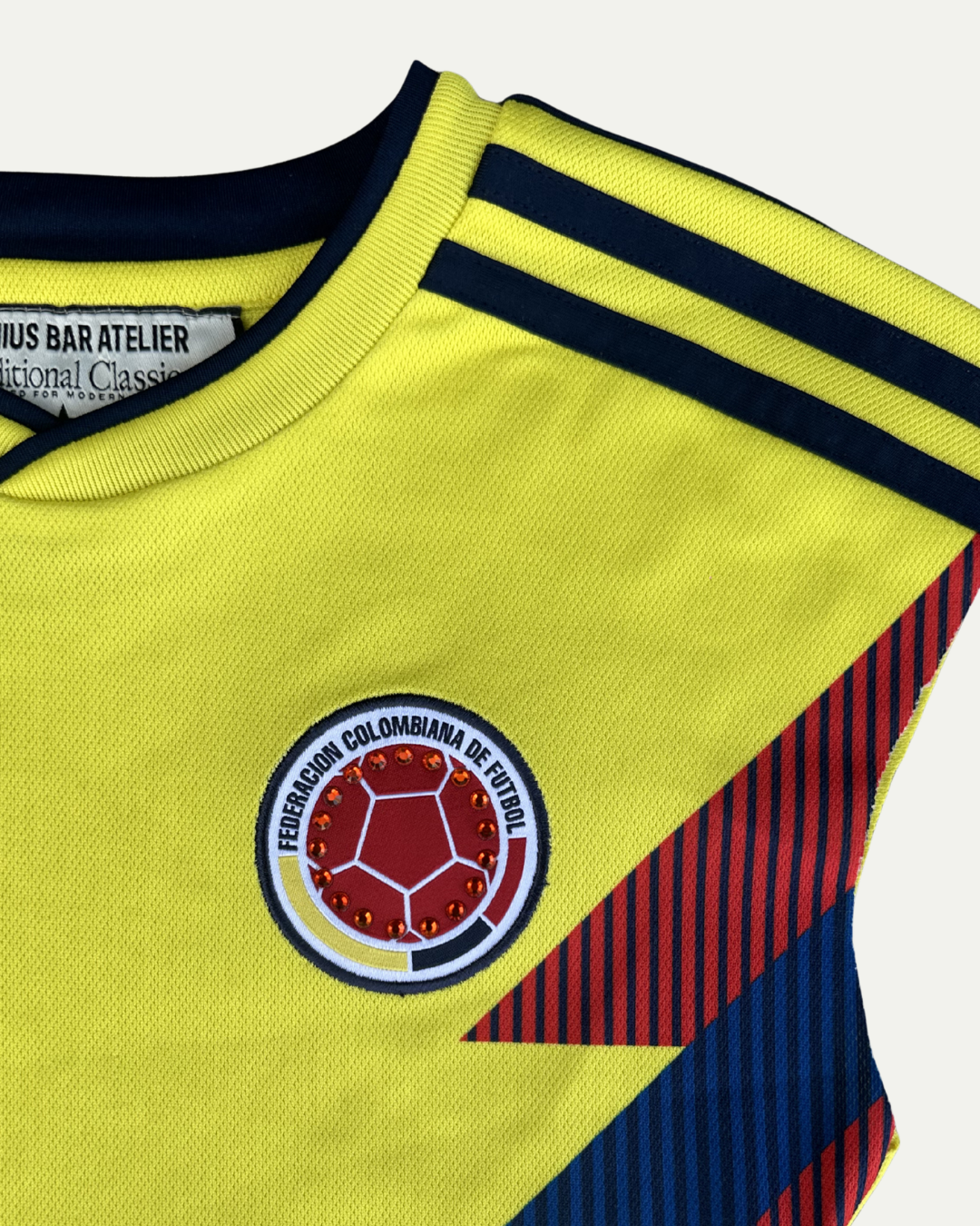 1 OF 1 COLOMBIA RHINESTONE JERSEY YELLOW-thumbmail-3