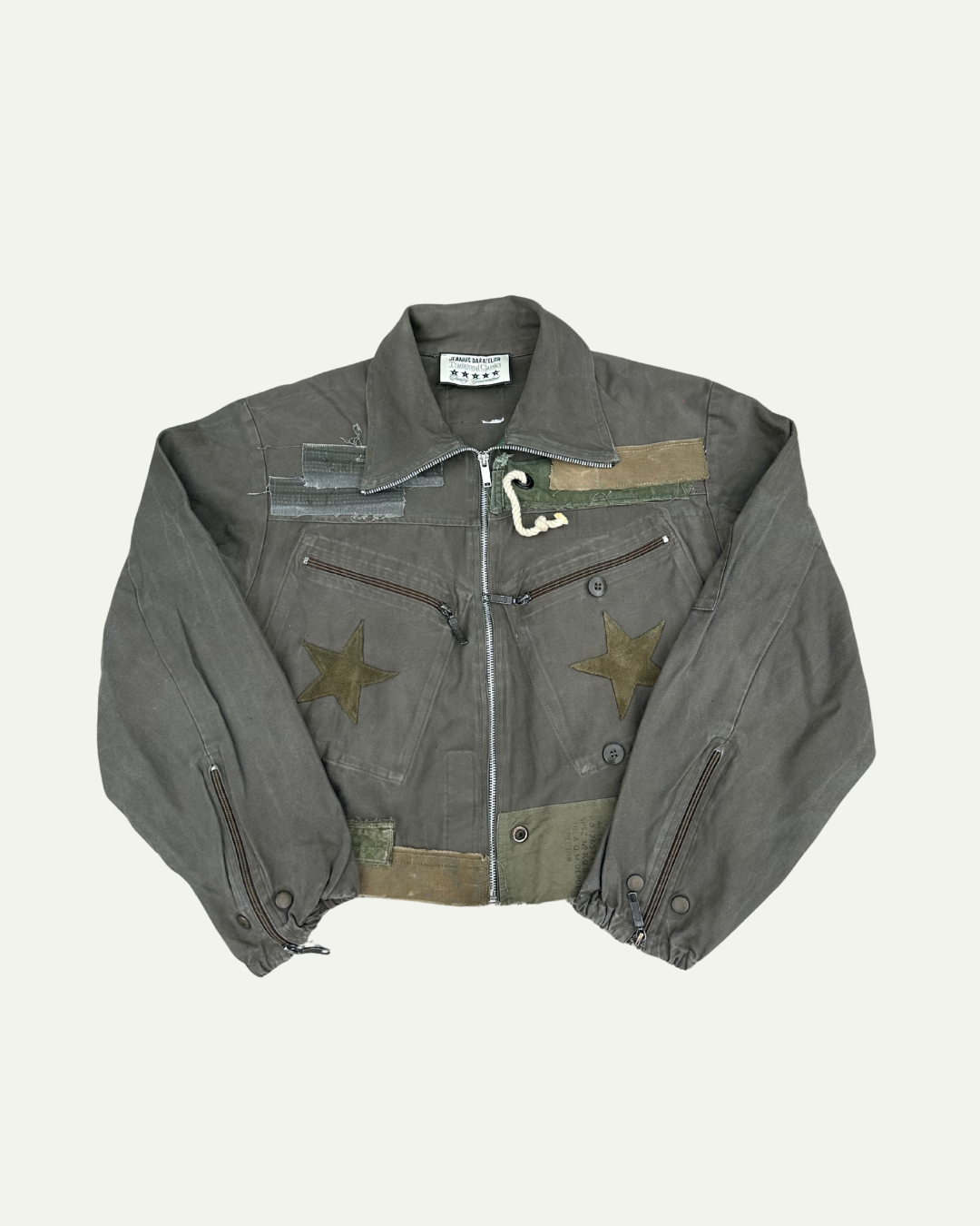 MILITIA PATCHWORK CROPPED JACKET - 004-thumbmail-1