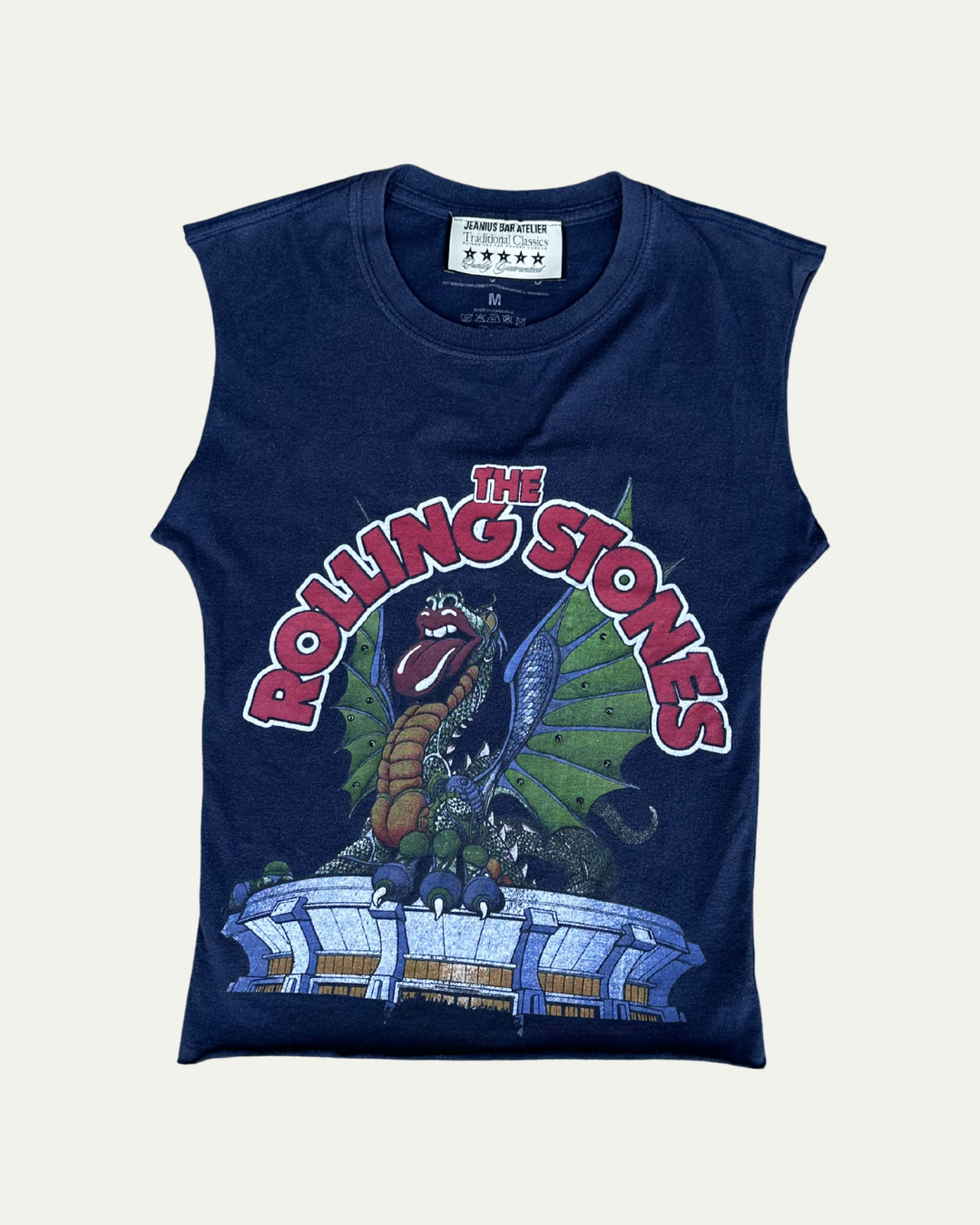 1 OF 1 ROLLING STONES RHINESTONE TEE NAVY-thumbmail-1
