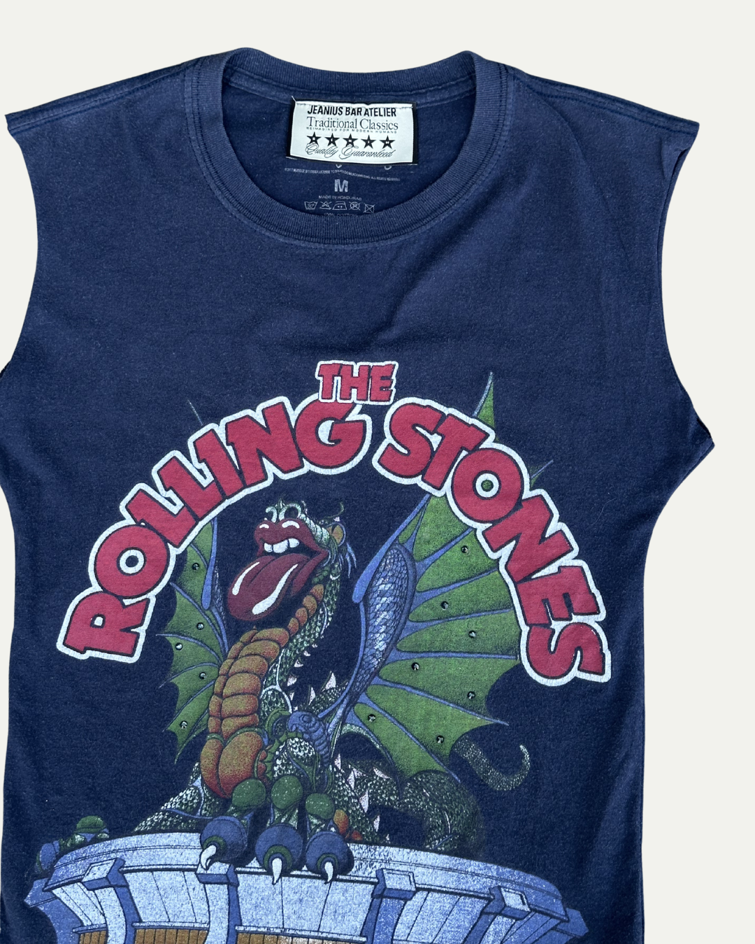 1 OF 1 ROLLING STONES RHINESTONE TEE NAVY-thumbmail-3