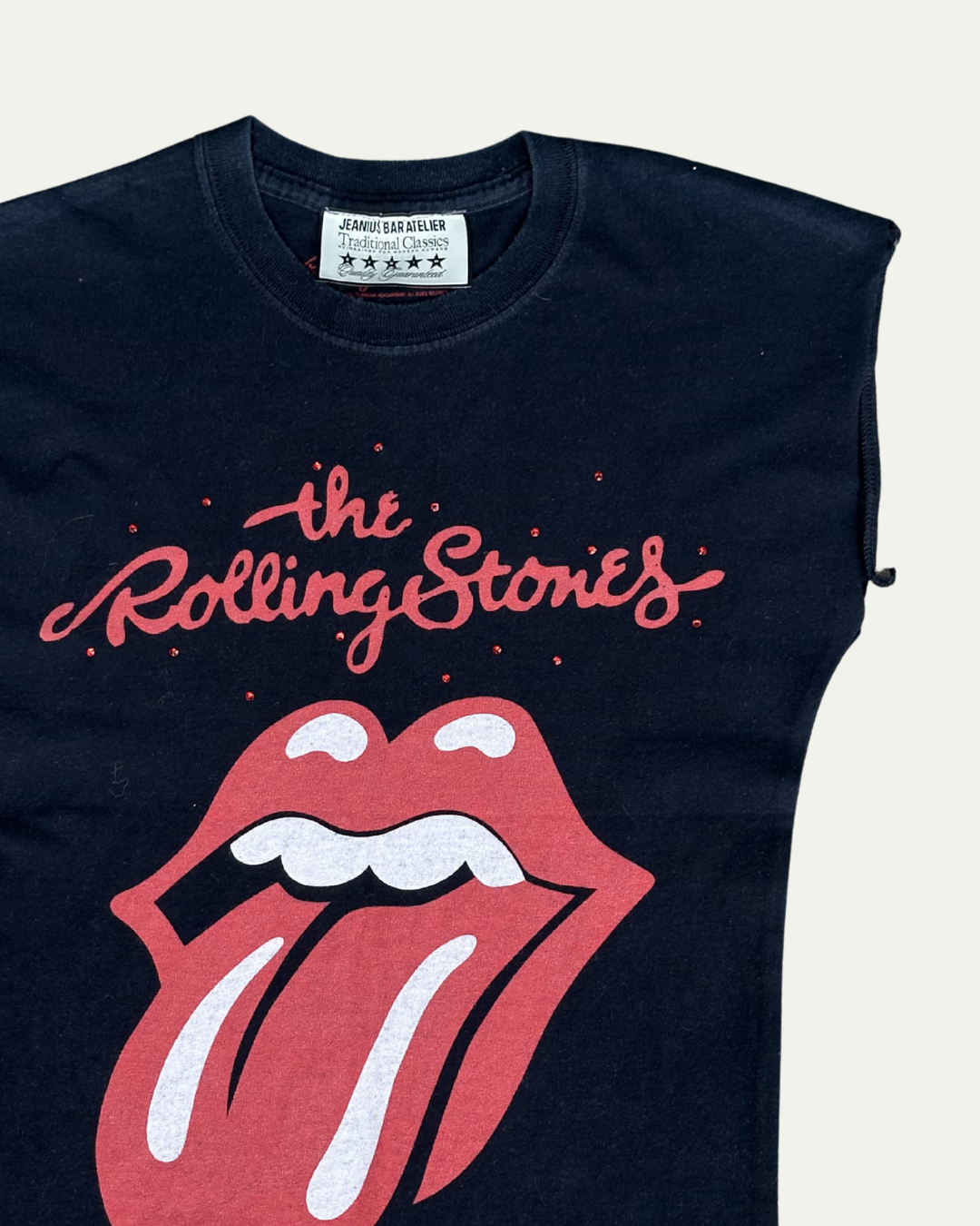 1 OF 1 ROLLING STONES RHINESTONE TONGUE TEE-thumbmail-3