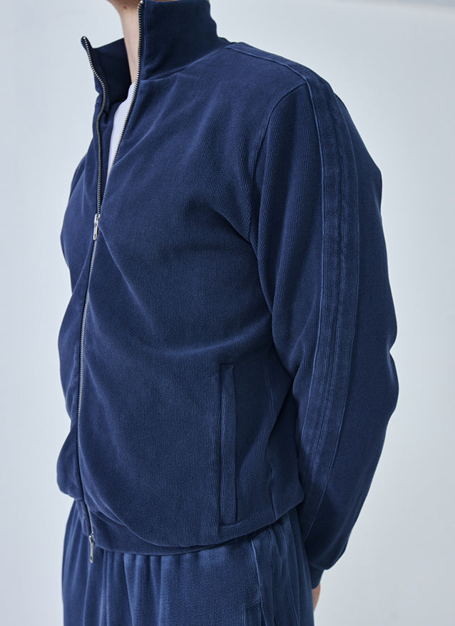 Ottoman Track Jacket - Wavy Navy