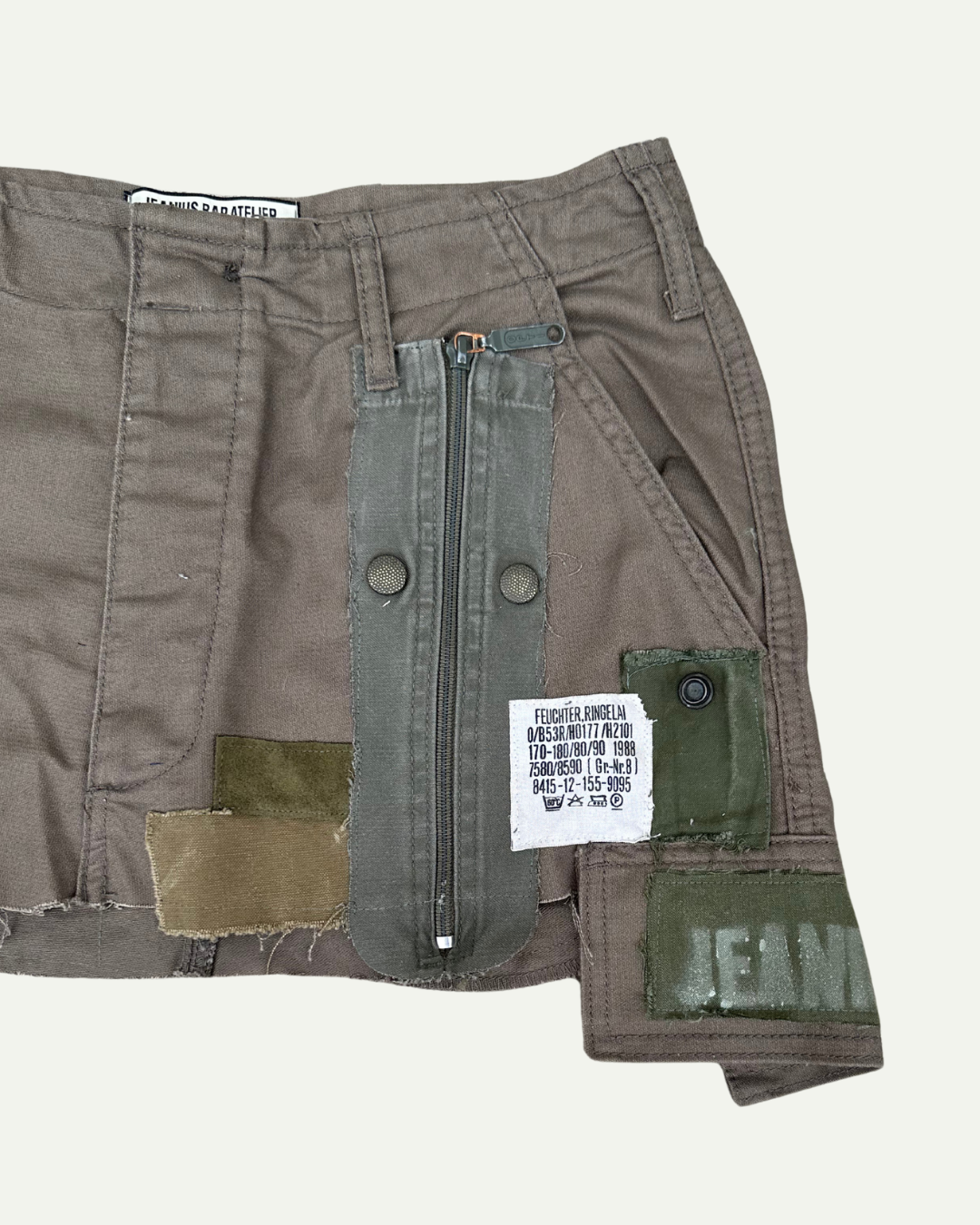 MILITIA PATCHWORK MINI SKIRT 005 - W30-thumbmail-2