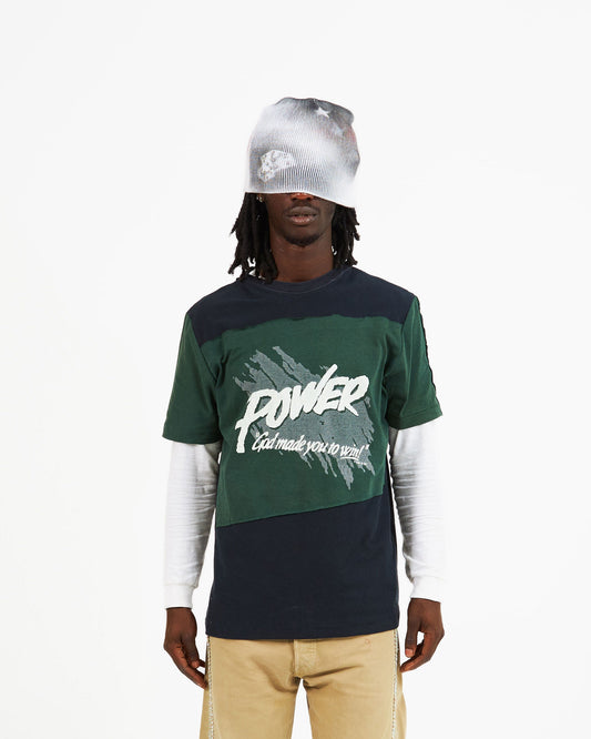 1of1 Patchwork T Shirt Power of God Green