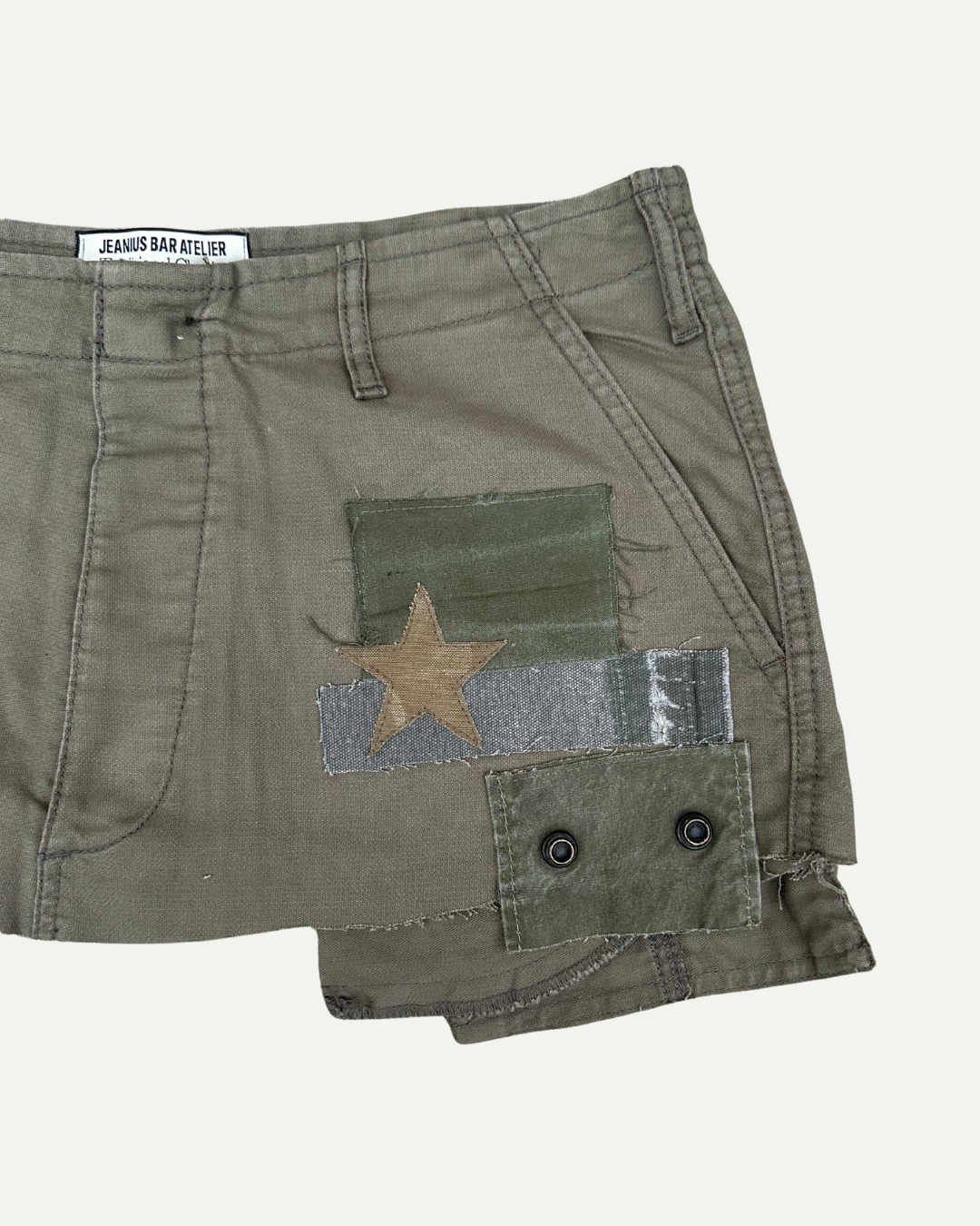 MILITIA PATCHWORK MINI SKIRT 006 - W34-thumbmail-2
