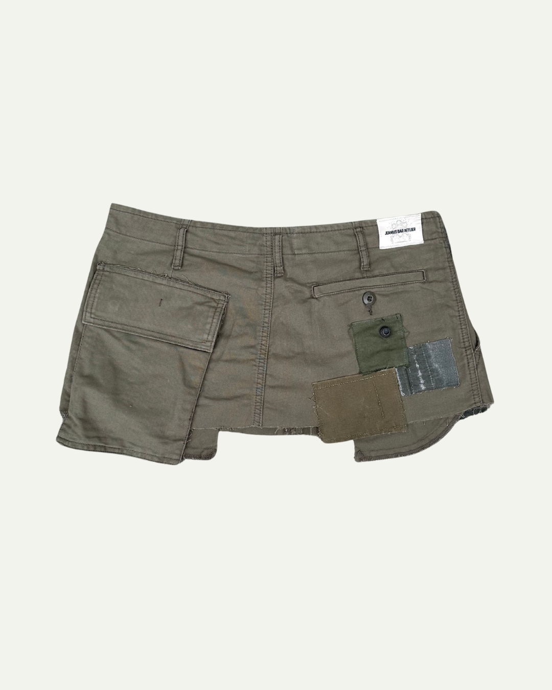MILITIA PATCHWORK MINI SKIRT 006 - W34-thumbmail-3