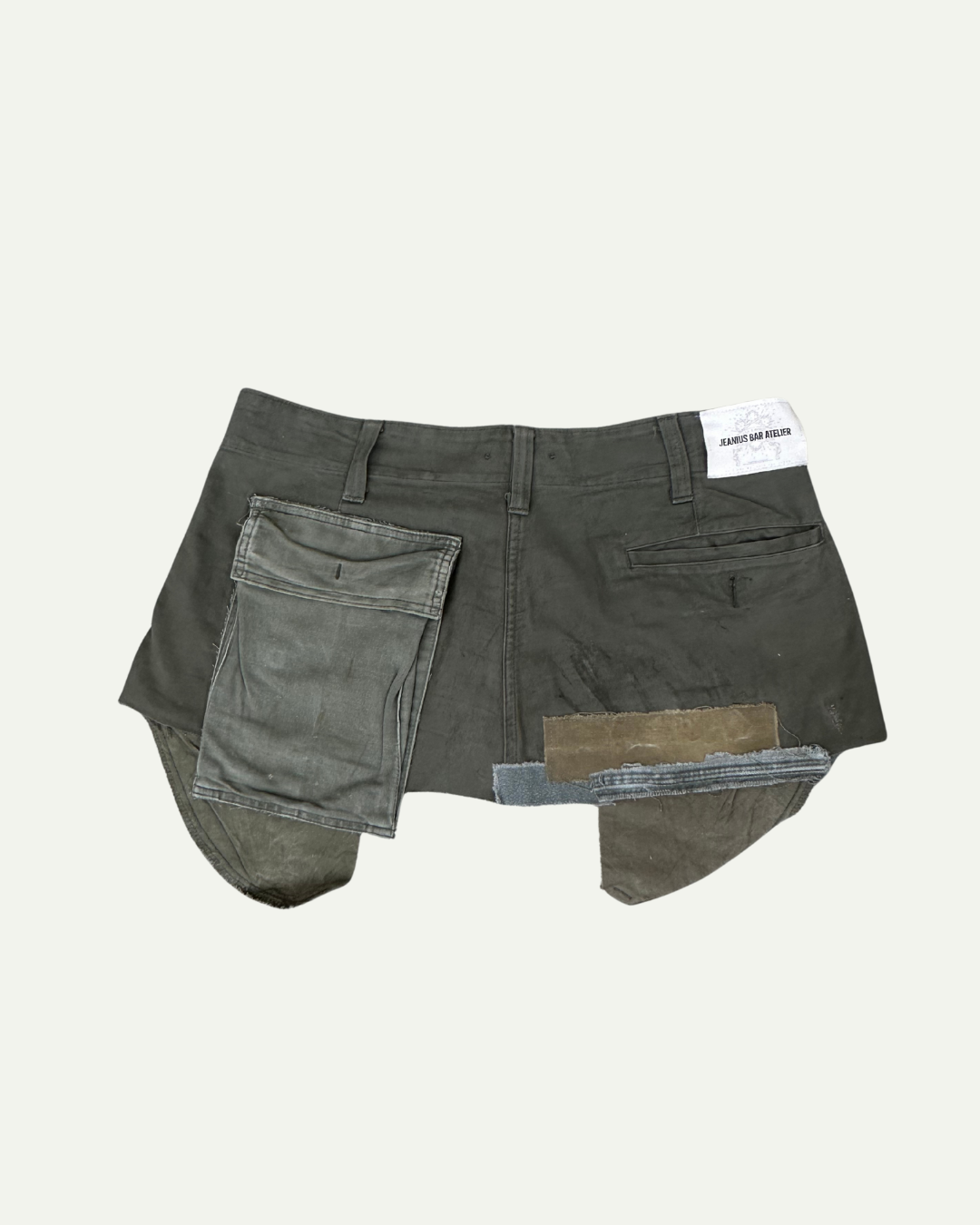 MILITIA PATCHWORK MINI SKIRT 007 - W34-thumbmail-3