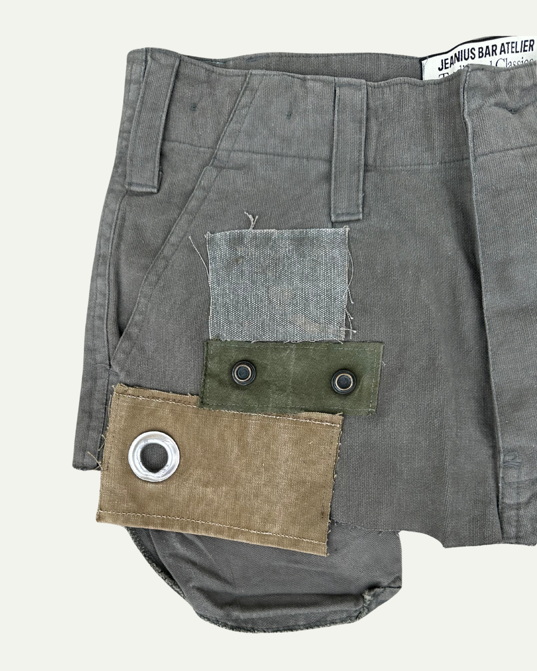 MILITIA PATCHWORK MINI SKIRT 011 - W30-thumbmail-2