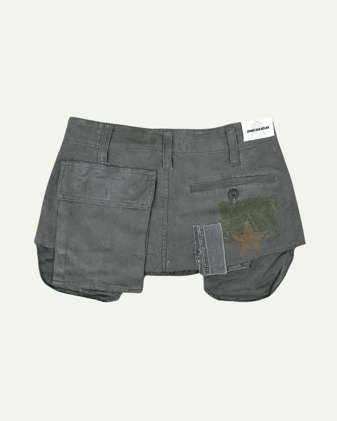 MILITIA PATCHWORK MINI SKIRT 011 - W30-thumbmail-3