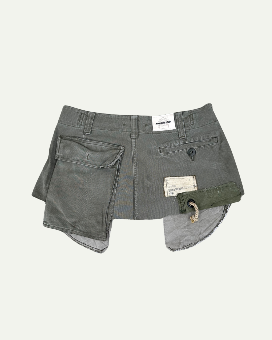 MILITIA PATCHWORK MINI SKIRT 012 - W29-thumbmail-3