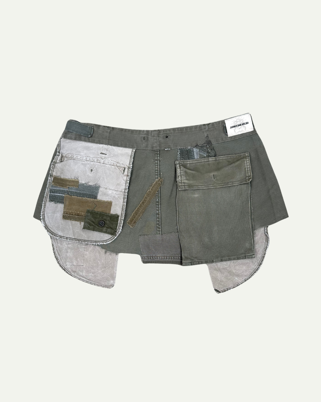 MILITIA PATCHWORK MINI SKIRT 013 - W33-thumbmail-3