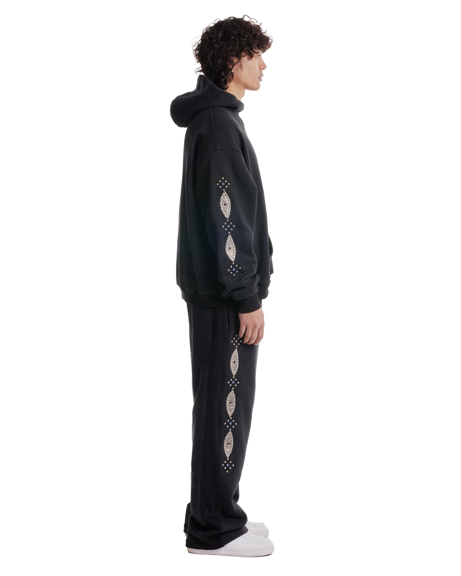 Western Stud Hoodie Black-thumbmail-4