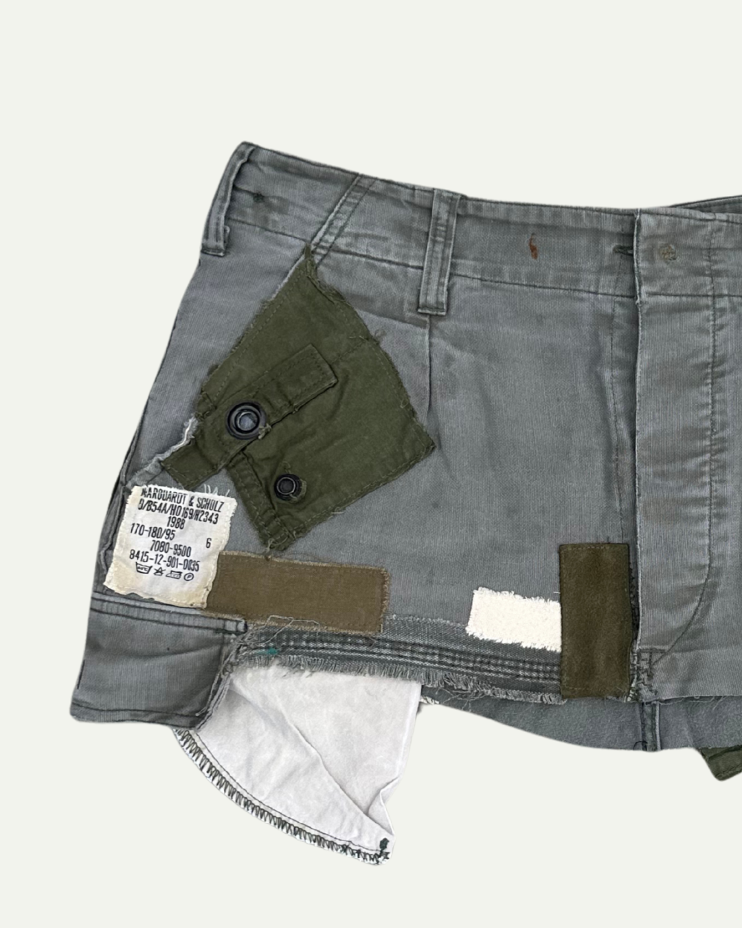 MILITIA PATCHWORK MINI SKIRT 001 - W34-thumbmail-2