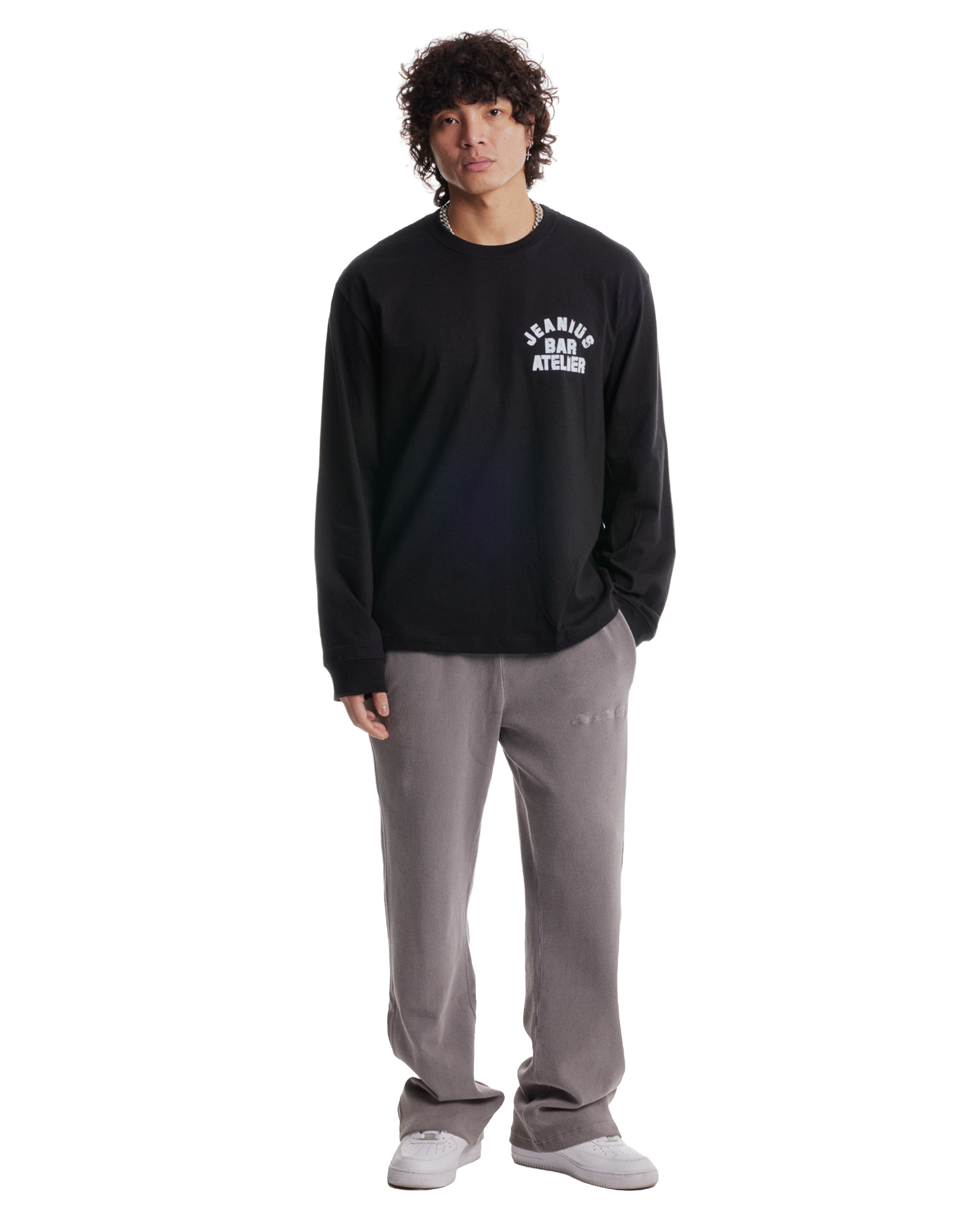 Varsity Long Sleeve Black & White-thumbmail-3
