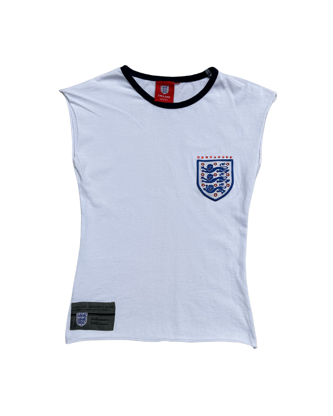 1 OF 1 ENGLAND RHINESTONE TEE WHITE