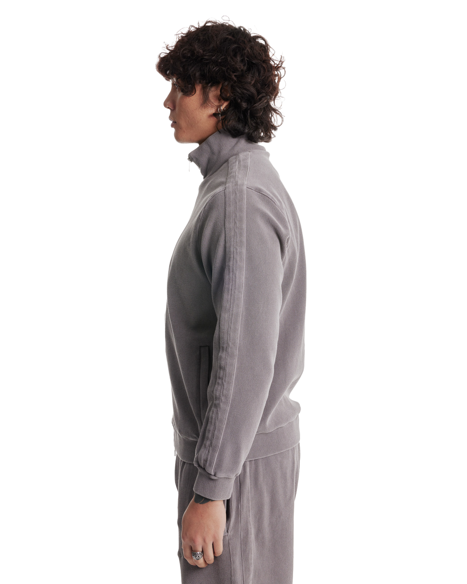 Ottoman Track Jacket - Concrete Grey