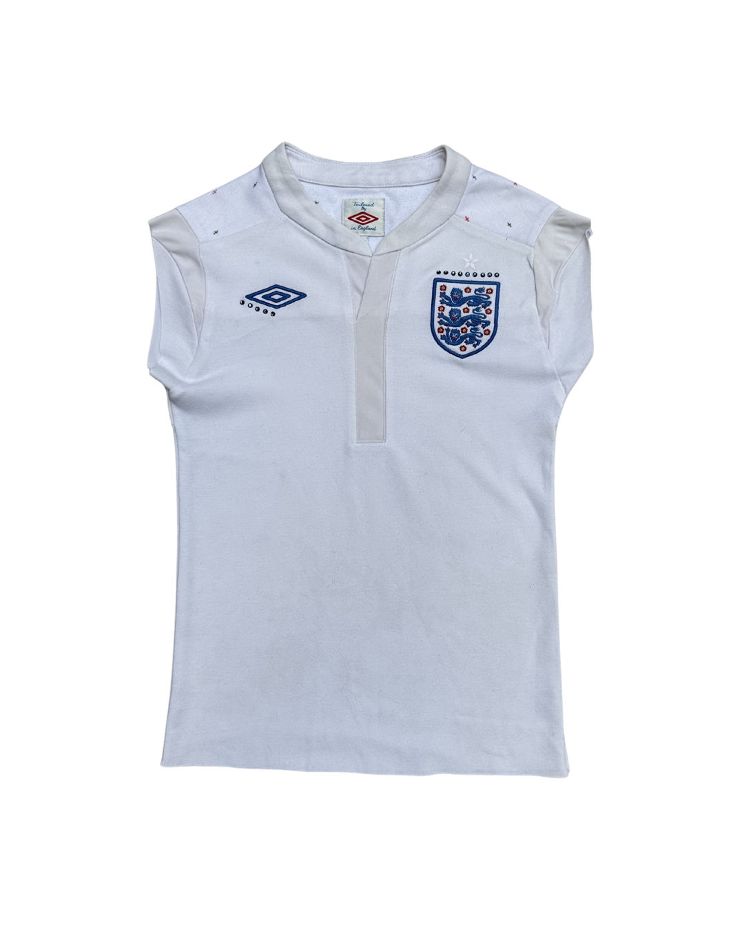 1 OF 1 ENGLAND RHINESTONE TEE CREAM-thumbmail-1