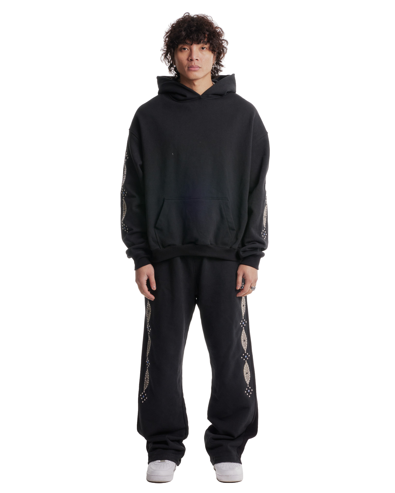 Western Stud Hoodie Black-thumbmail-5