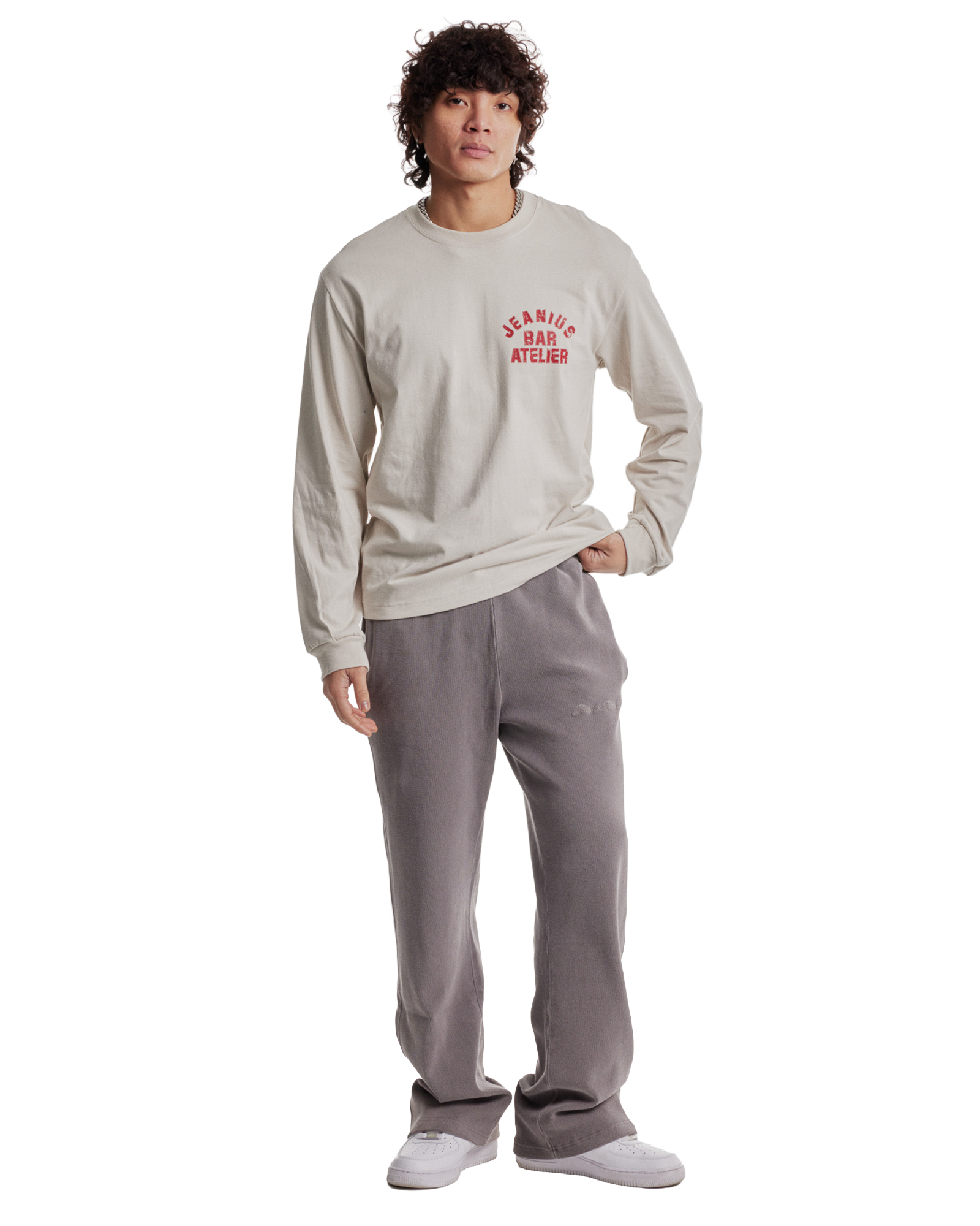 Varsity Long Sleeve Cream & Red-thumbmail-3