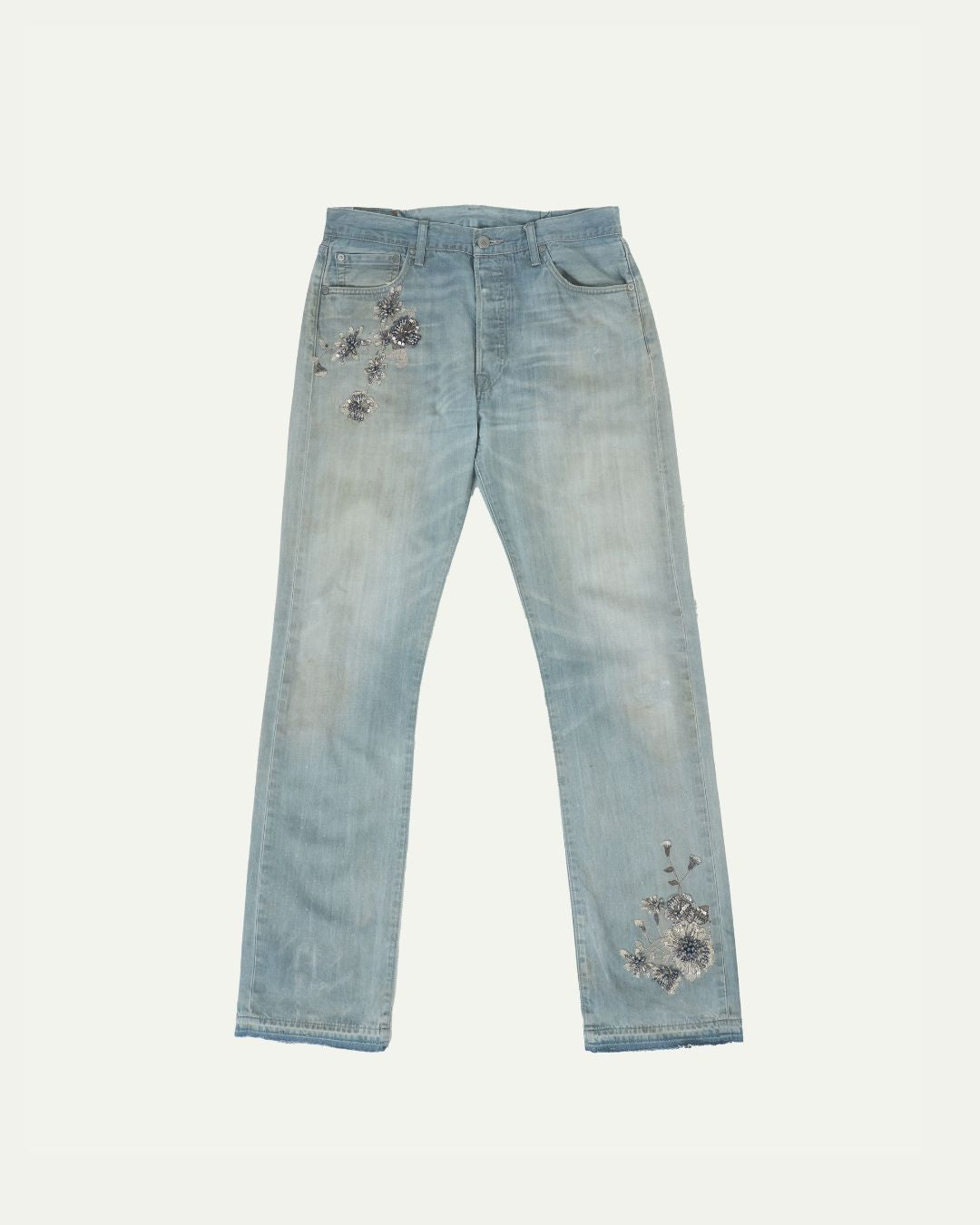 Washed Blue Diamanté Jean W32-thumbmail-1