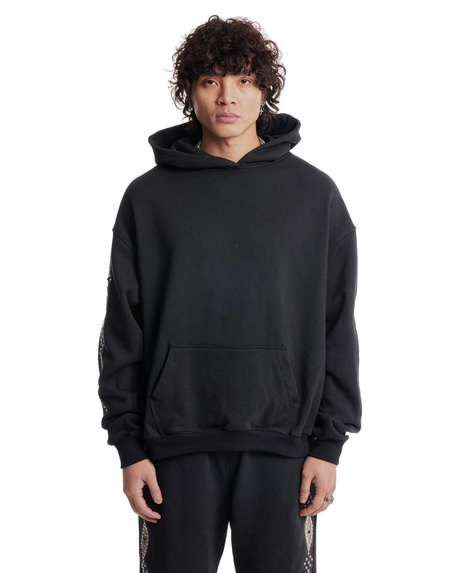 Western Stud Hoodie Black