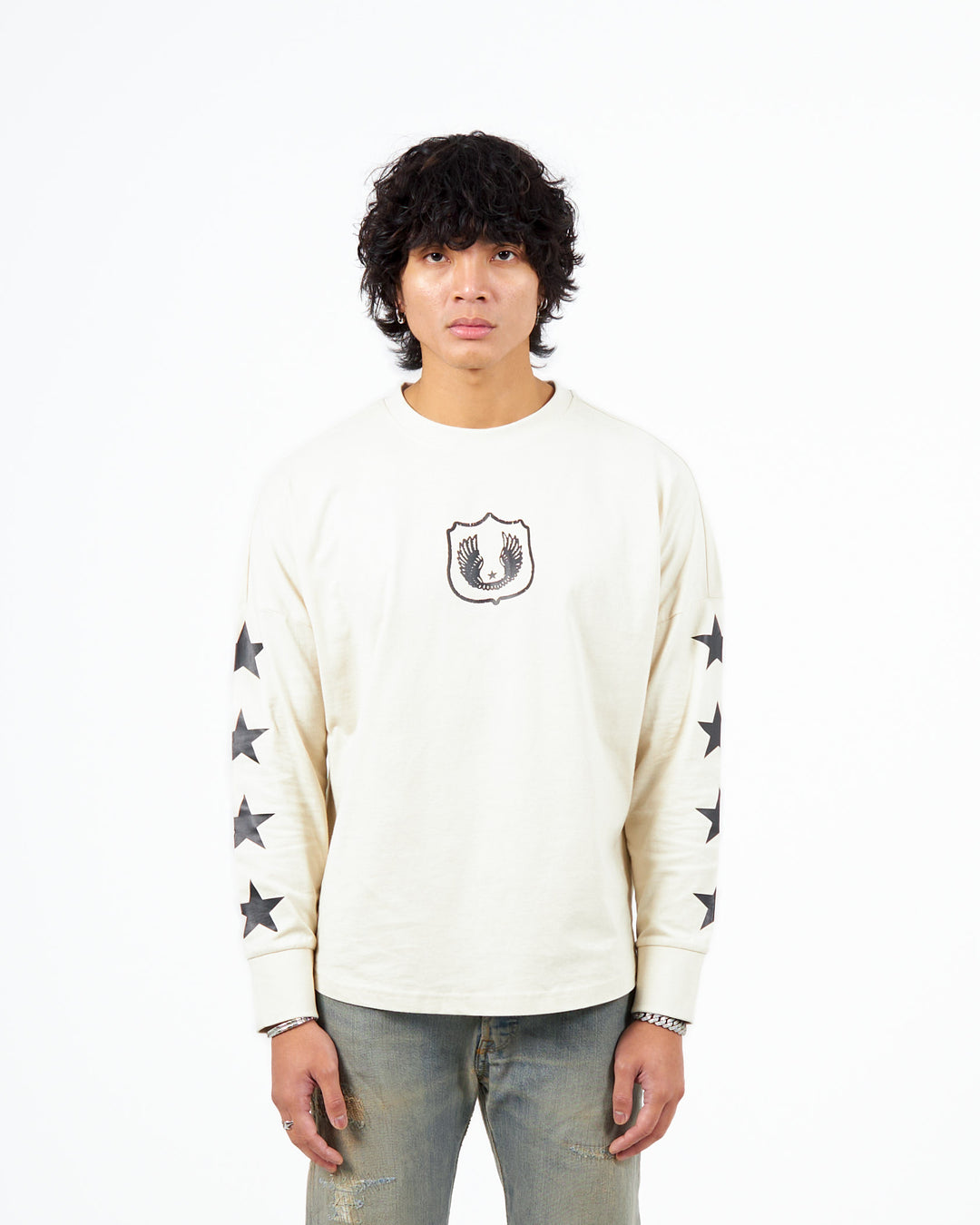 Star Crest Longsleeve Beige