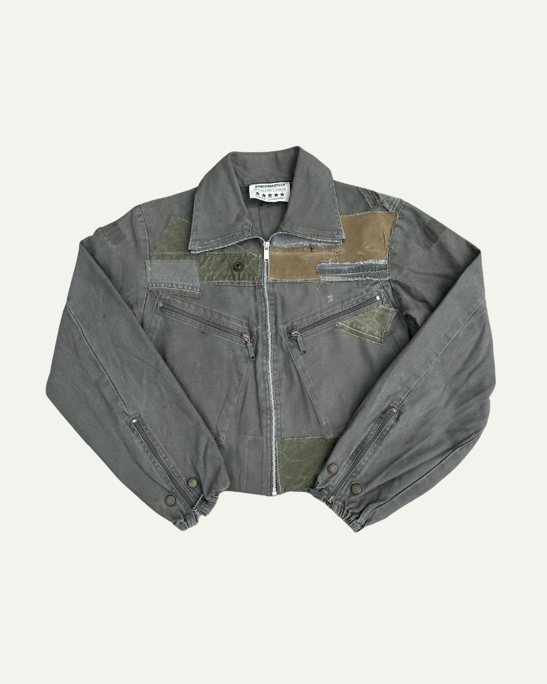 MILITIA PATCHWORK CROPPED JACKET 010-thumbmail-1