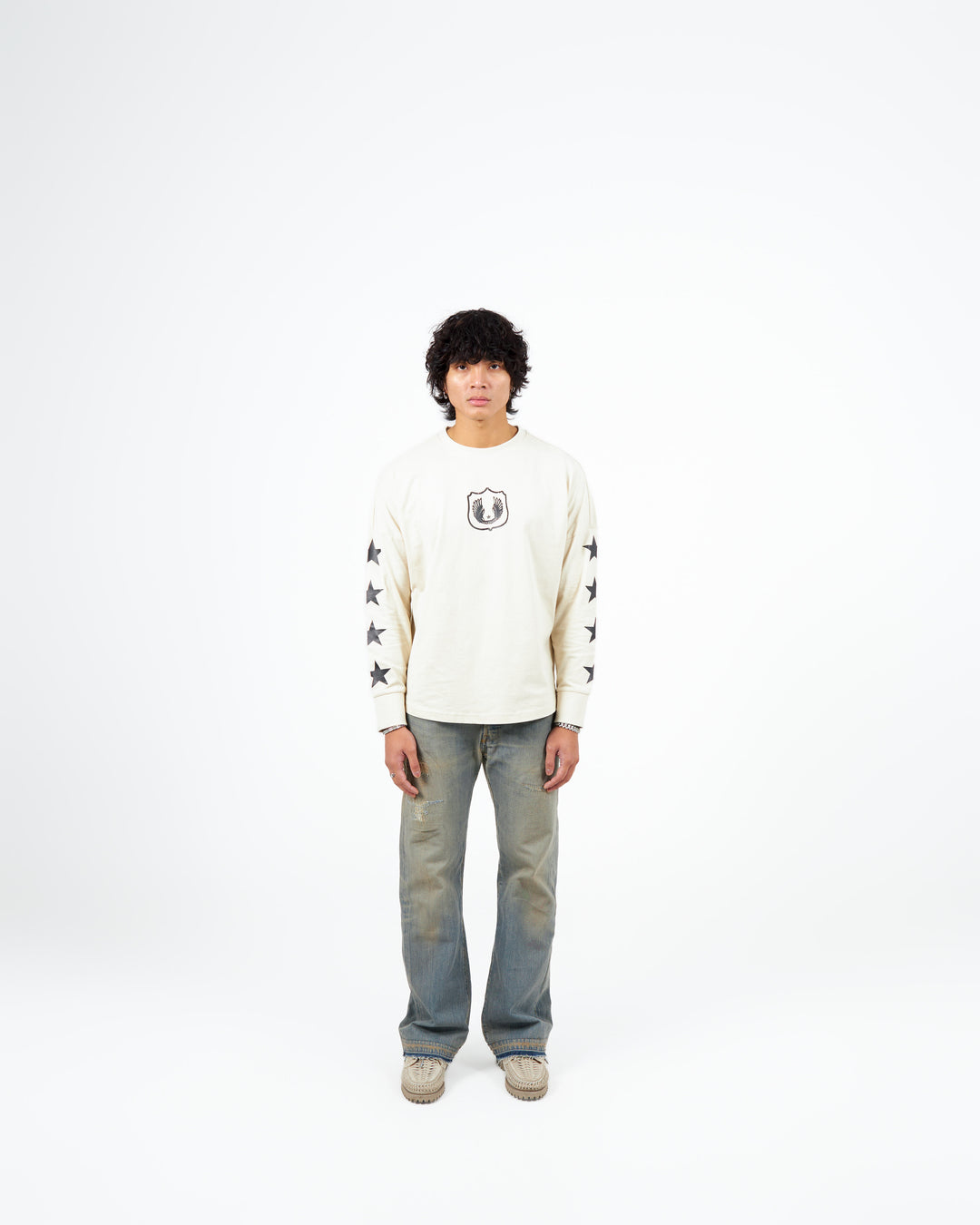 Star Crest Longsleeve Beige