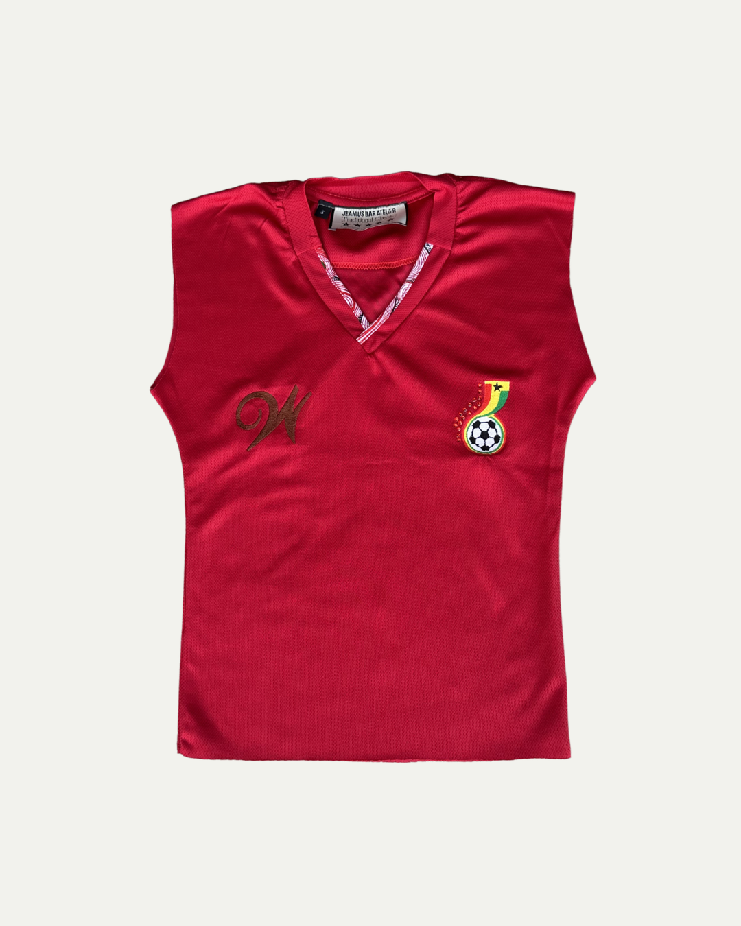 1 OF 1 GHANA RHINESTONE JERSEY RED-thumbmail-1