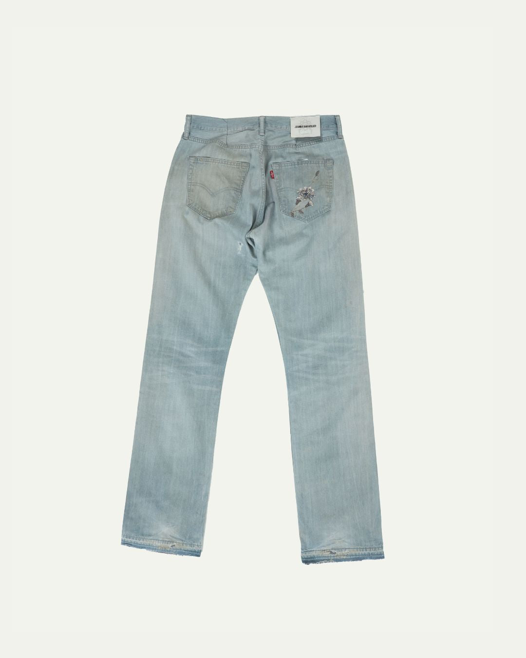 Washed Blue Diamanté Jean W32-thumbmail-2