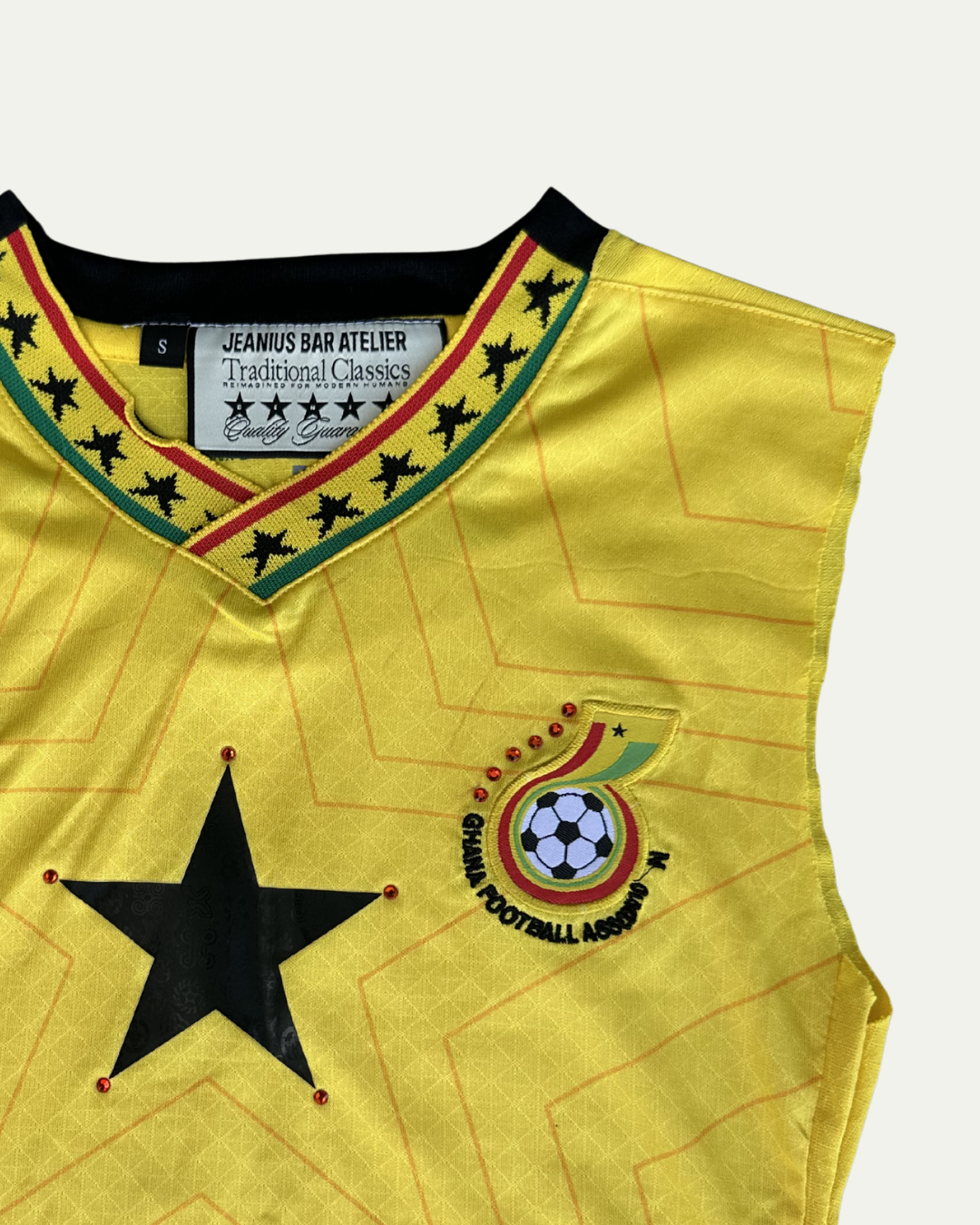 1 OF 1 GHANA RHINESTONE JERSEY YELLOW-thumbmail-3