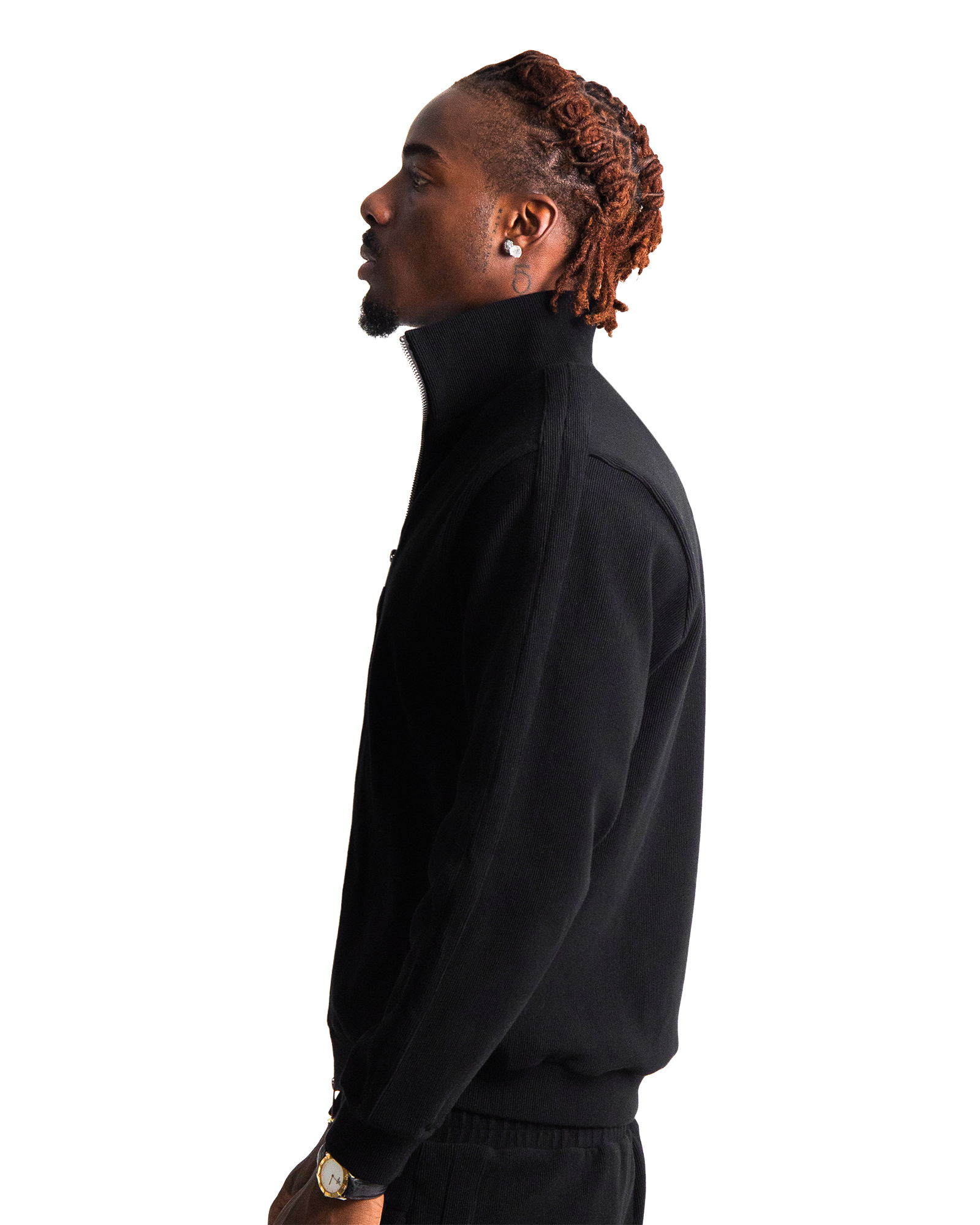 Ottoman Track Jacket - Jet Black-thumbmail-3