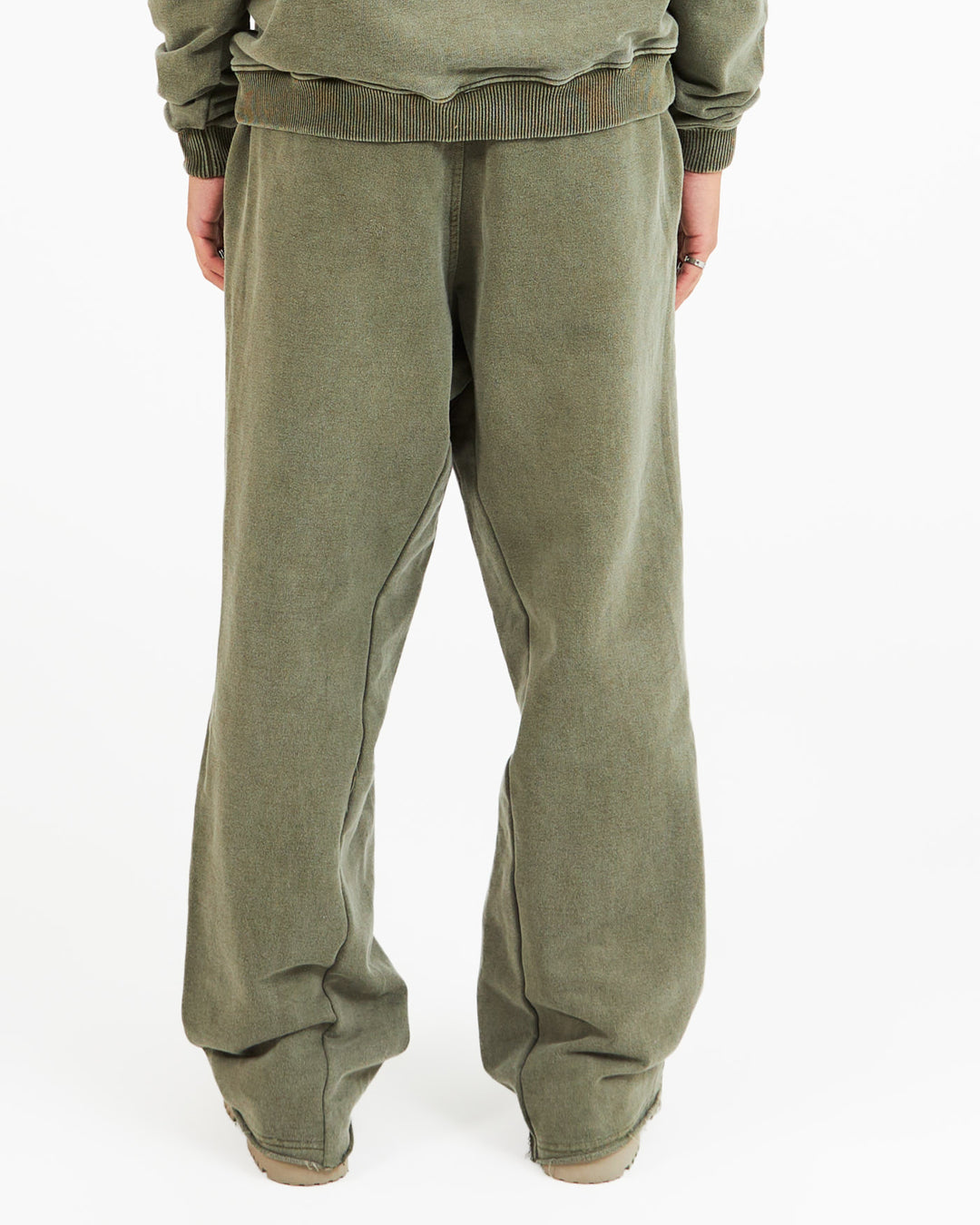 Tonal Baggy Sweatpants Khaki